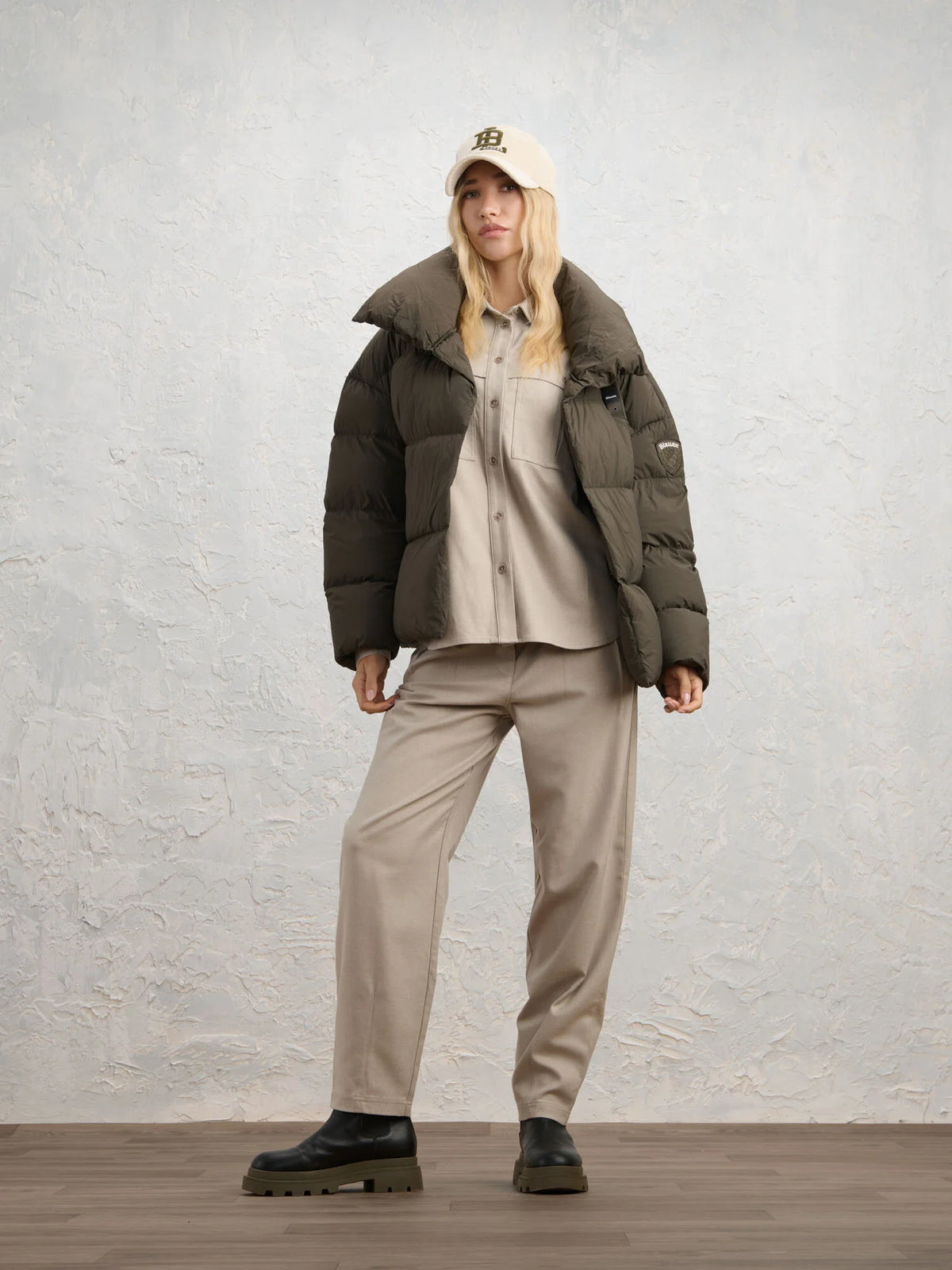 Piumino Blauer Ross — Marrone scuro — vista 3