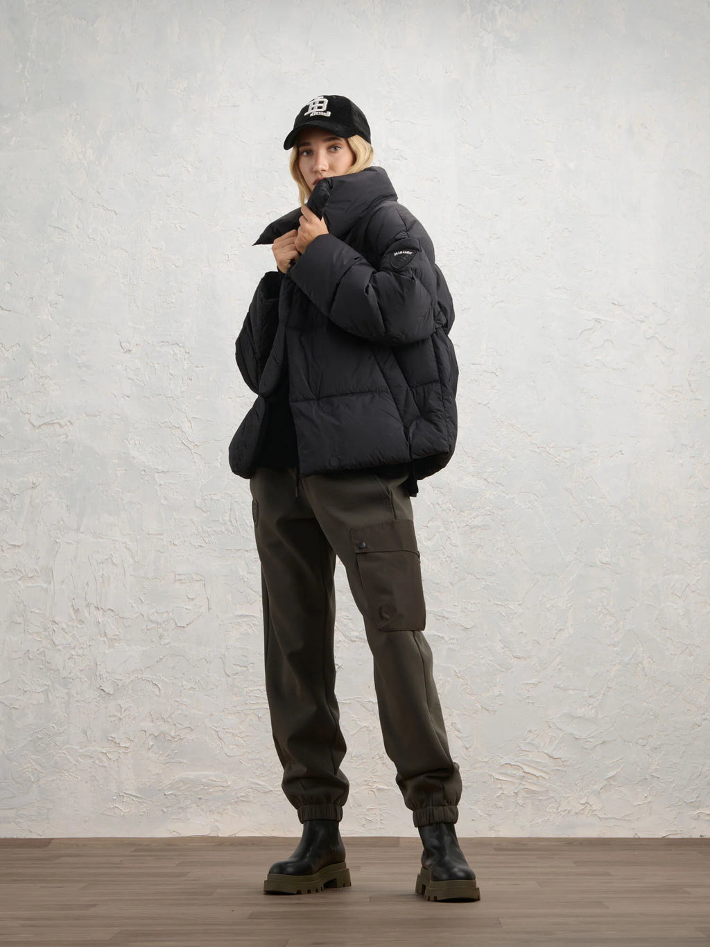 Piumino Blauer Ross — Nero — vista 3