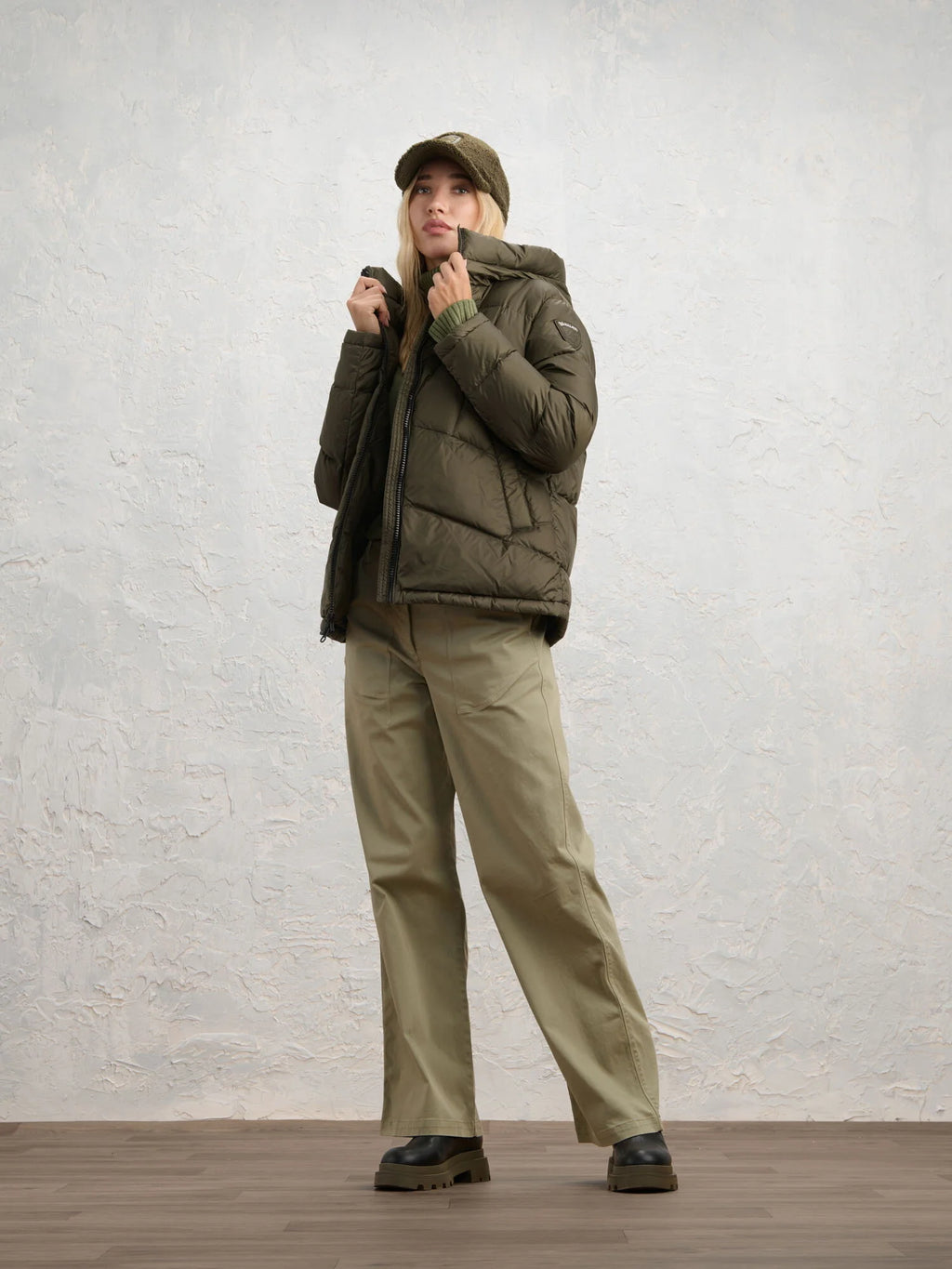Blauer Tyllin down jacket — Dark green — view 3