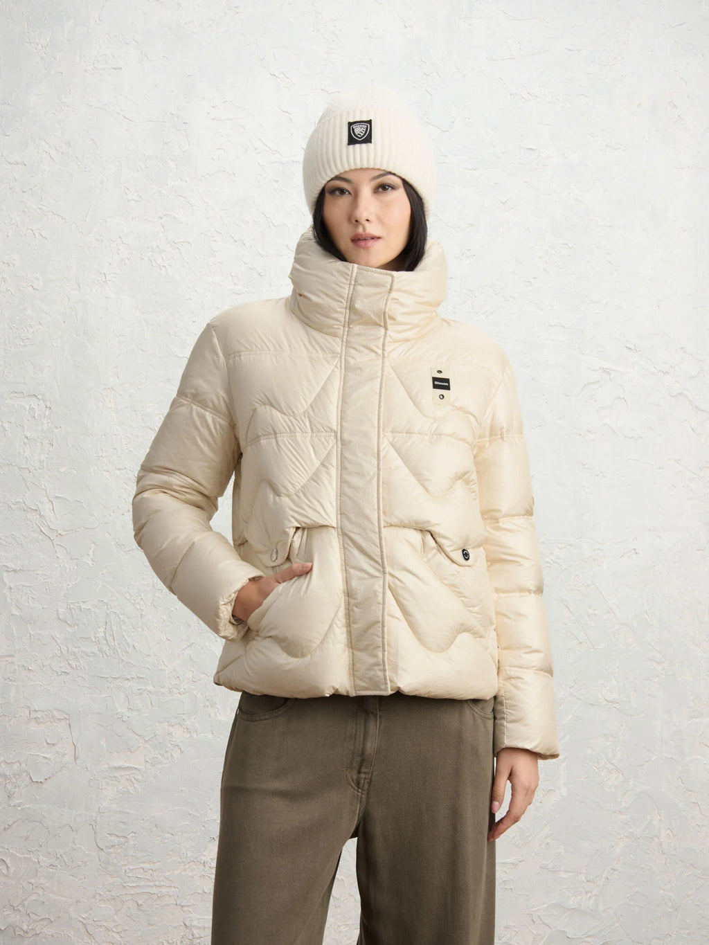 Piumino Blauer Rossyn — Beige betulla