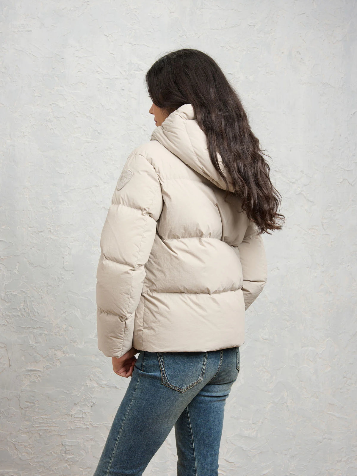 Piumino Blauer Noyes — Grigio nebbia — vista 4