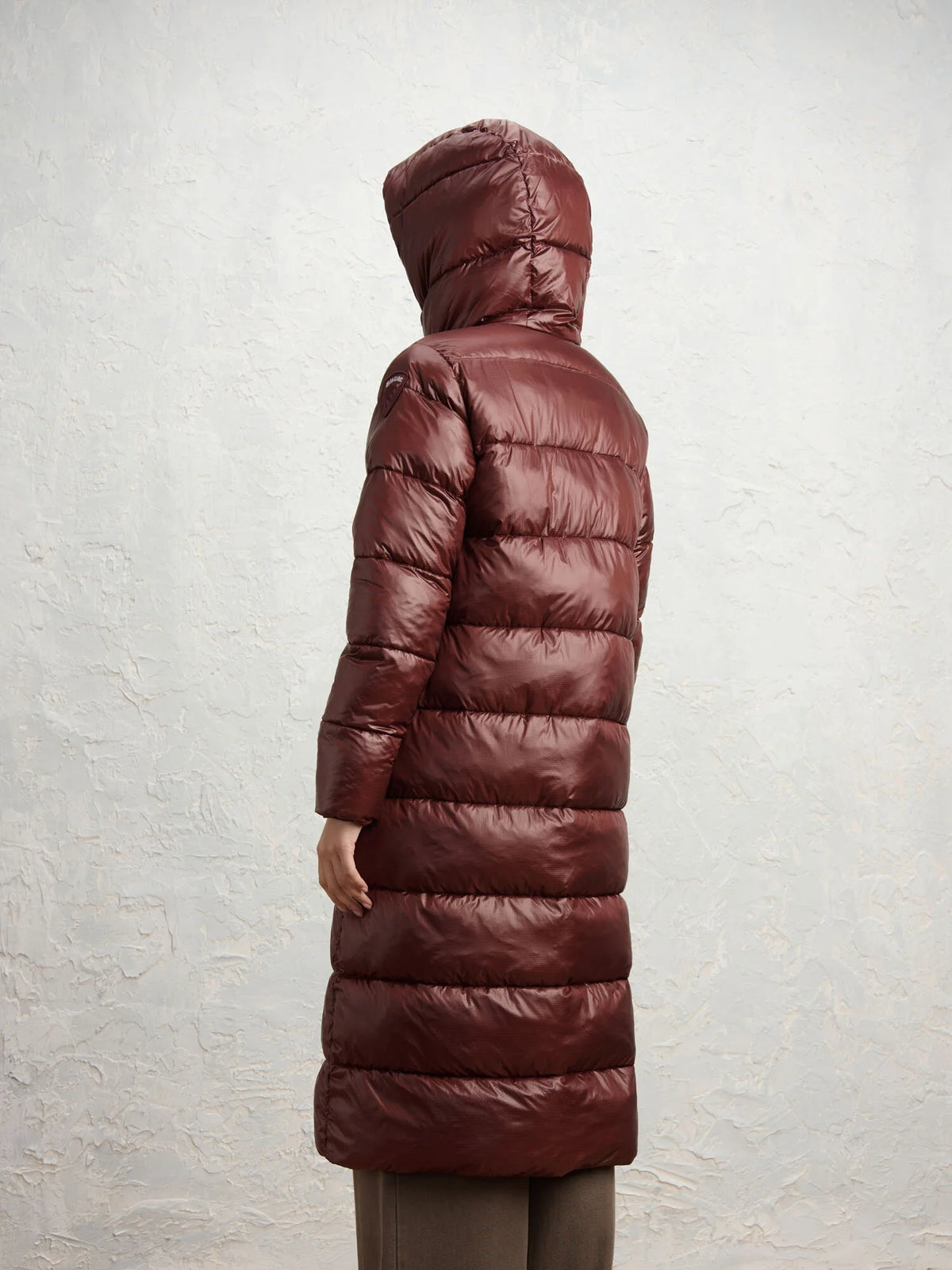Piumino lungo Blauer Bellevue — Mogano — vista 4