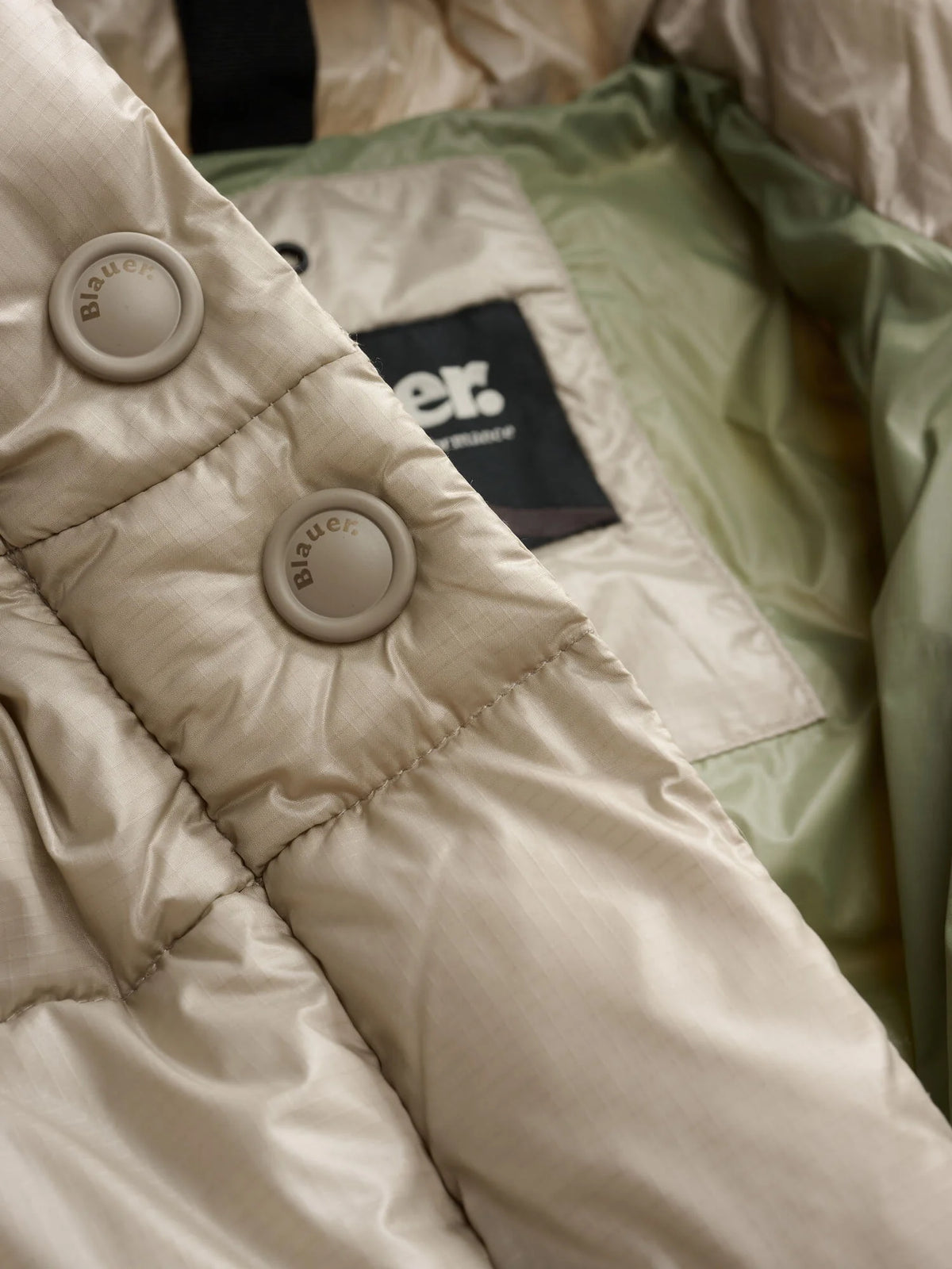 Piumino lungo Blauer Bellevue — Grigio nebbia — vista 5