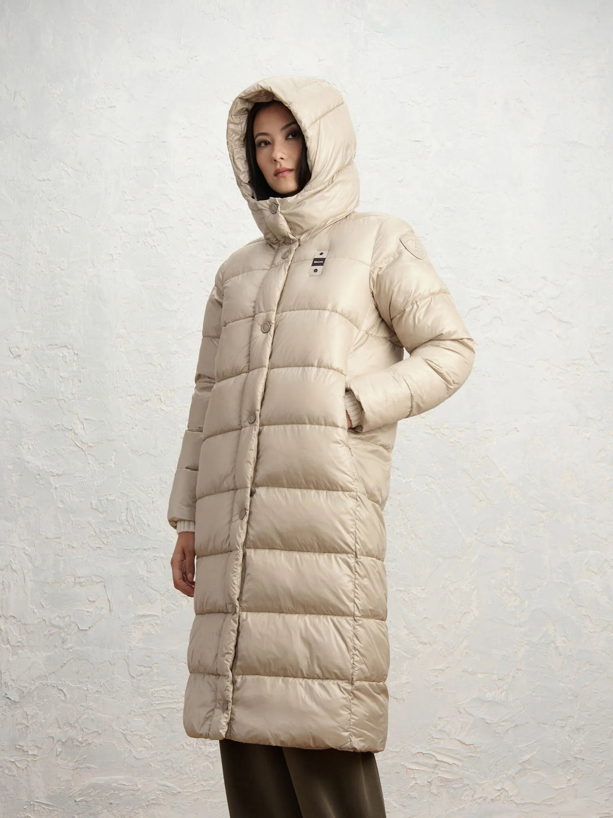 Piumino lungo Blauer Bellevue — Grigio nebbia