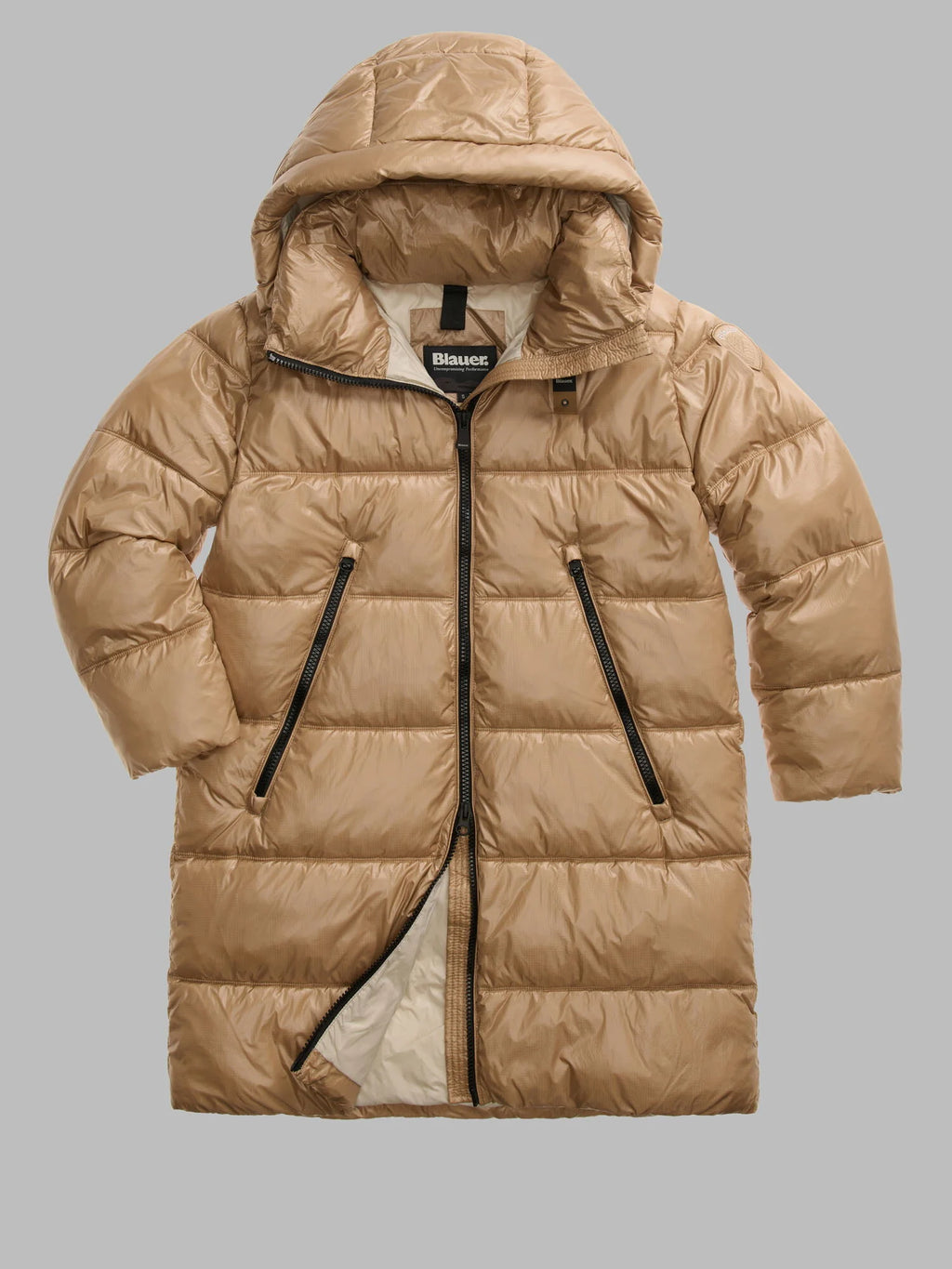 Blauer Armory long down jacket — Café au lait — view 2