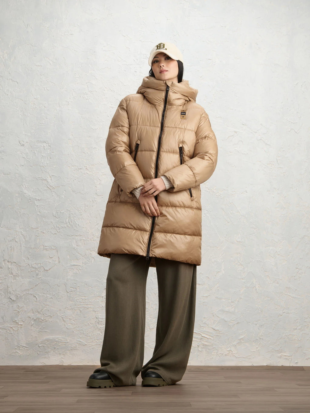 Blauer Armory long down jacket — Café au lait — view 3