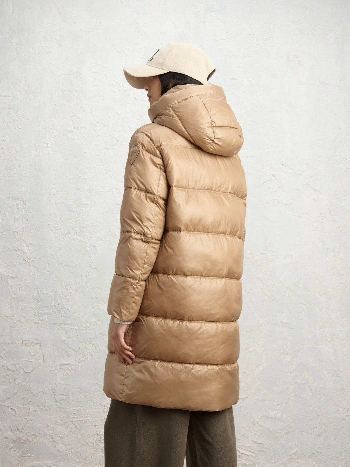 Piumino lungo Blauer Armory — Caffellatte — vista 4
