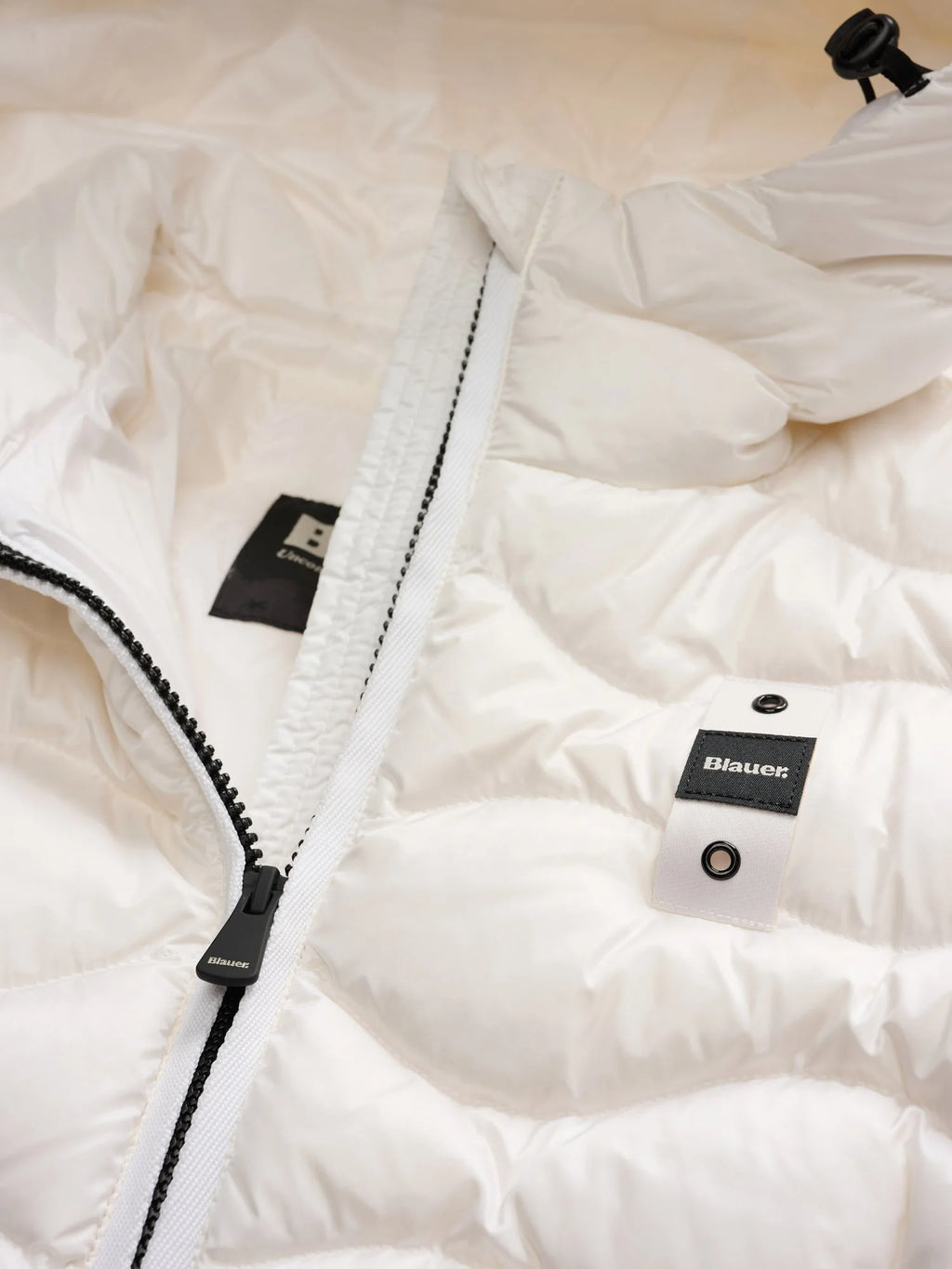 Piumino lungo Blauer Lyne — Bianco ottico — vista 5