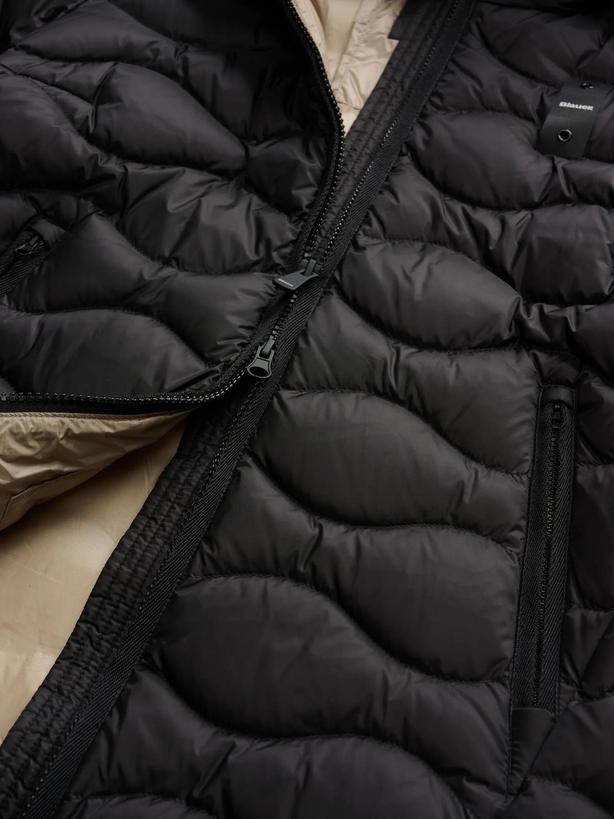 Piumino lungo Blauer Lyne — Nero — vista 5