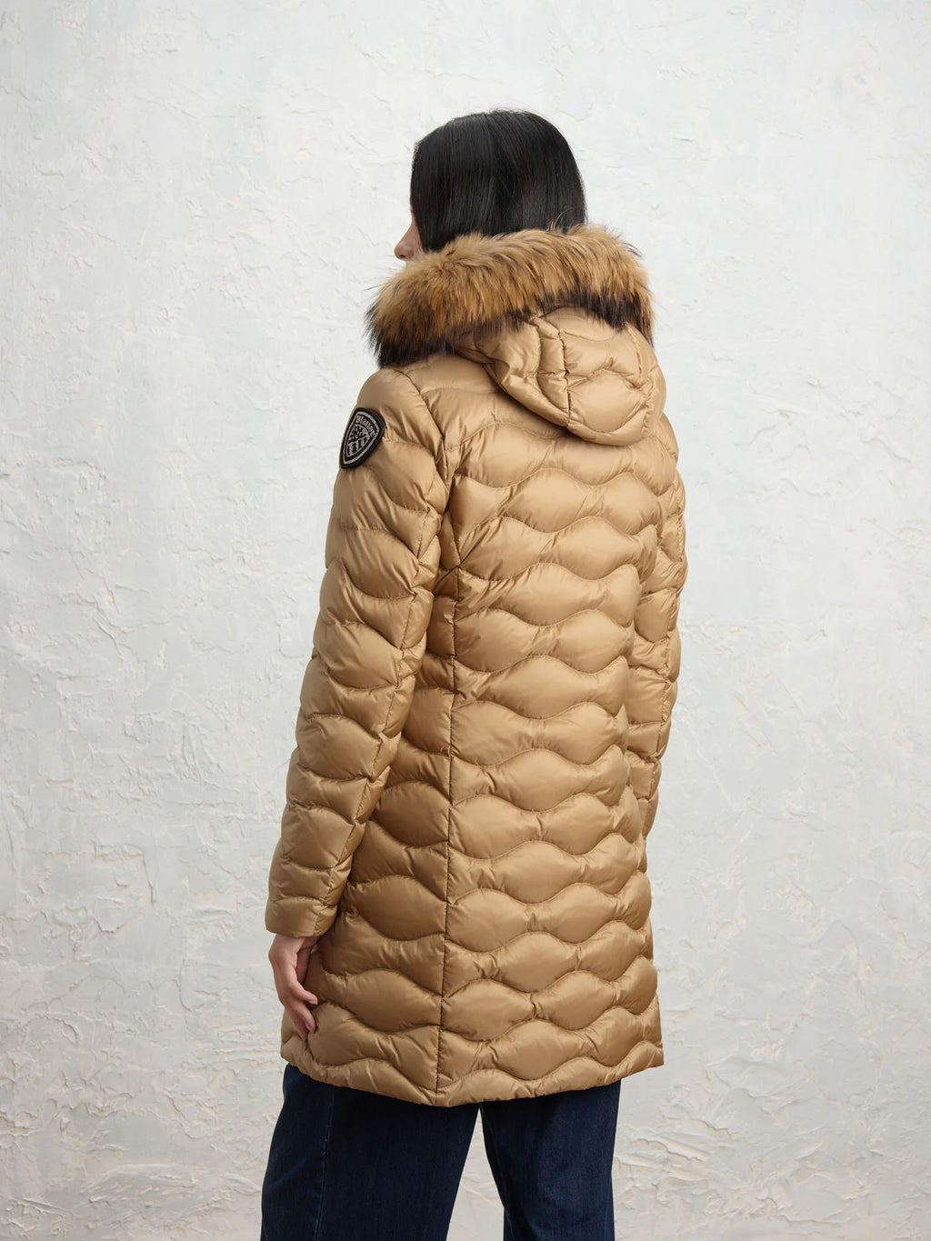 Blauer Lynel long down jacket — Café au lait — view 4