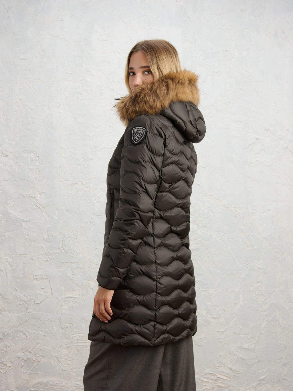 Piumino lungo Blauer Lynel — Torba — vista 4