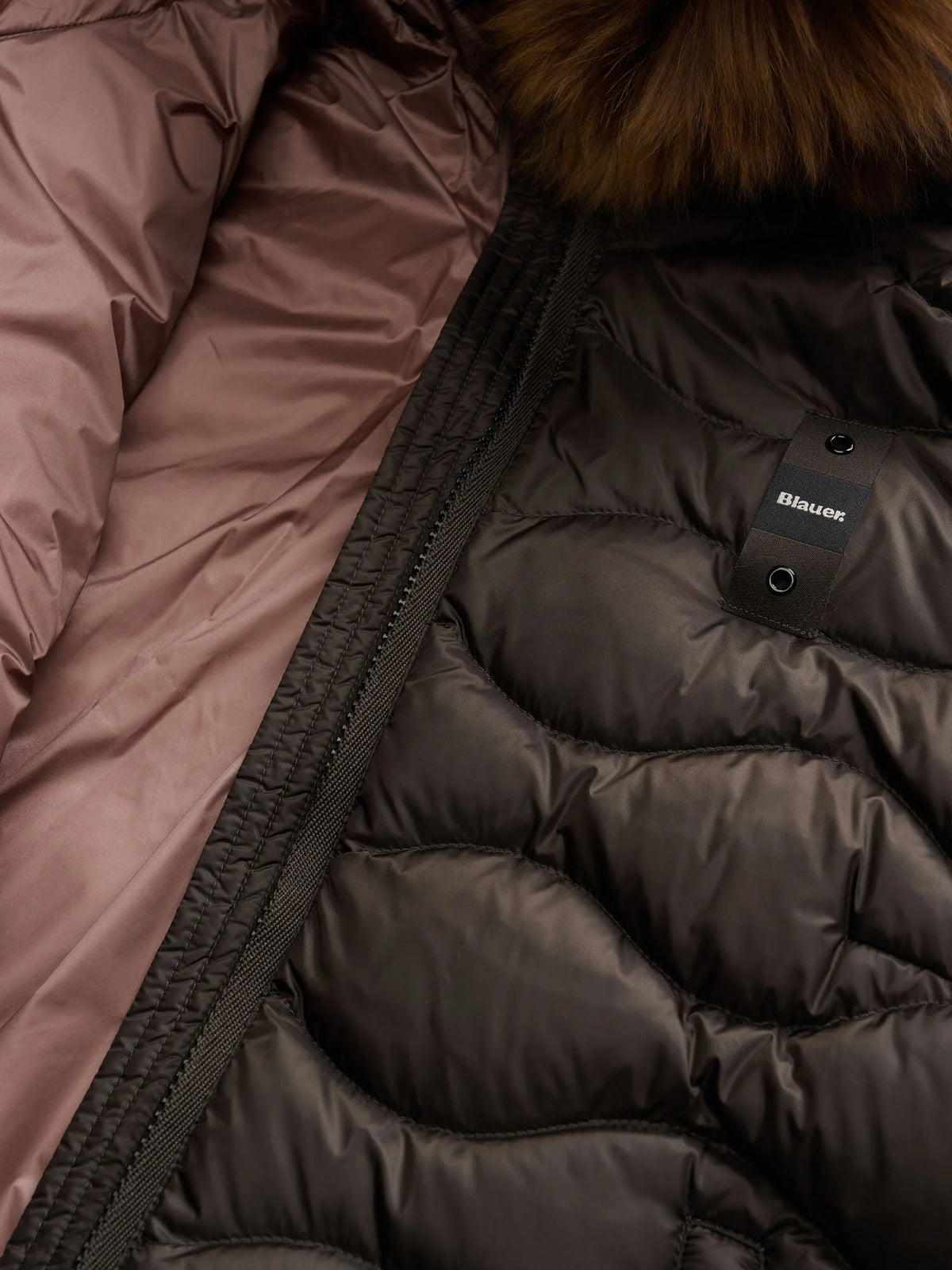 Blauer Lynel long down jacket — Peat — view 5