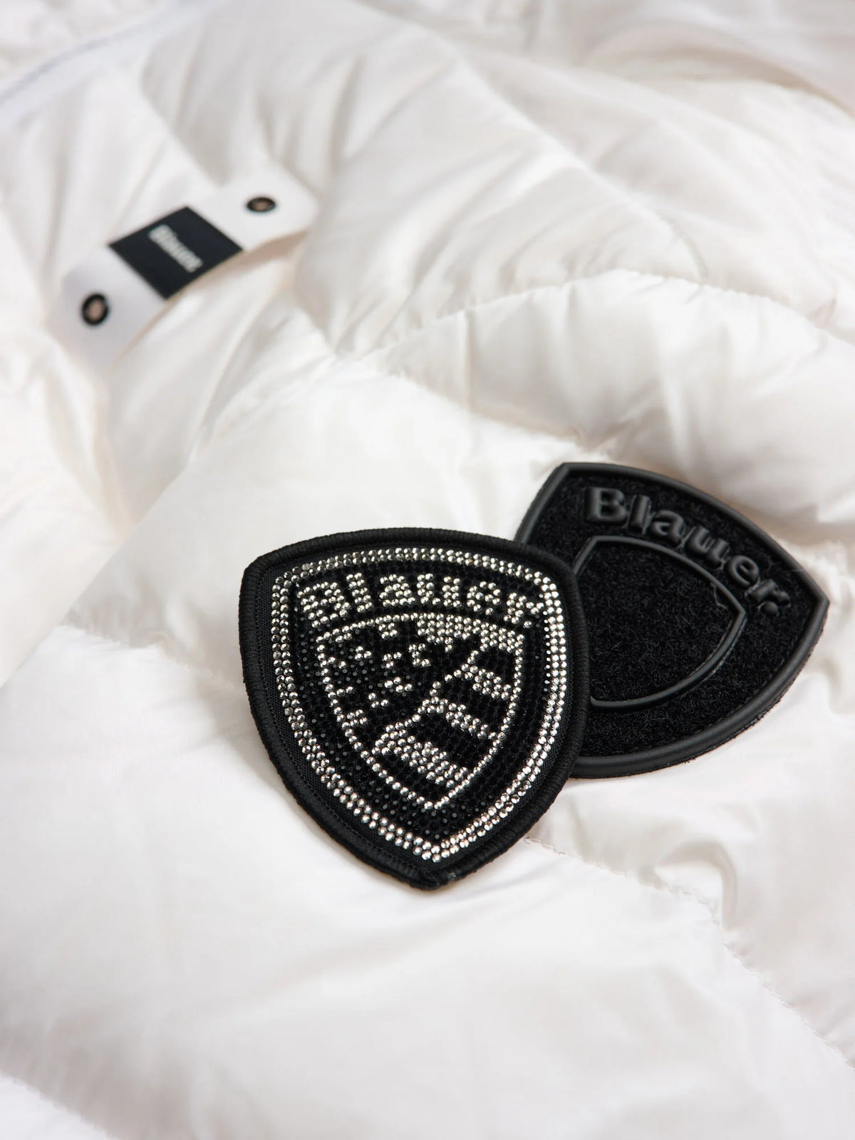 Blauer Agnes long down jacket — Optical white — view 5