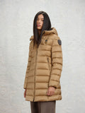 Blauer Agnes long down jacket — Café au lait