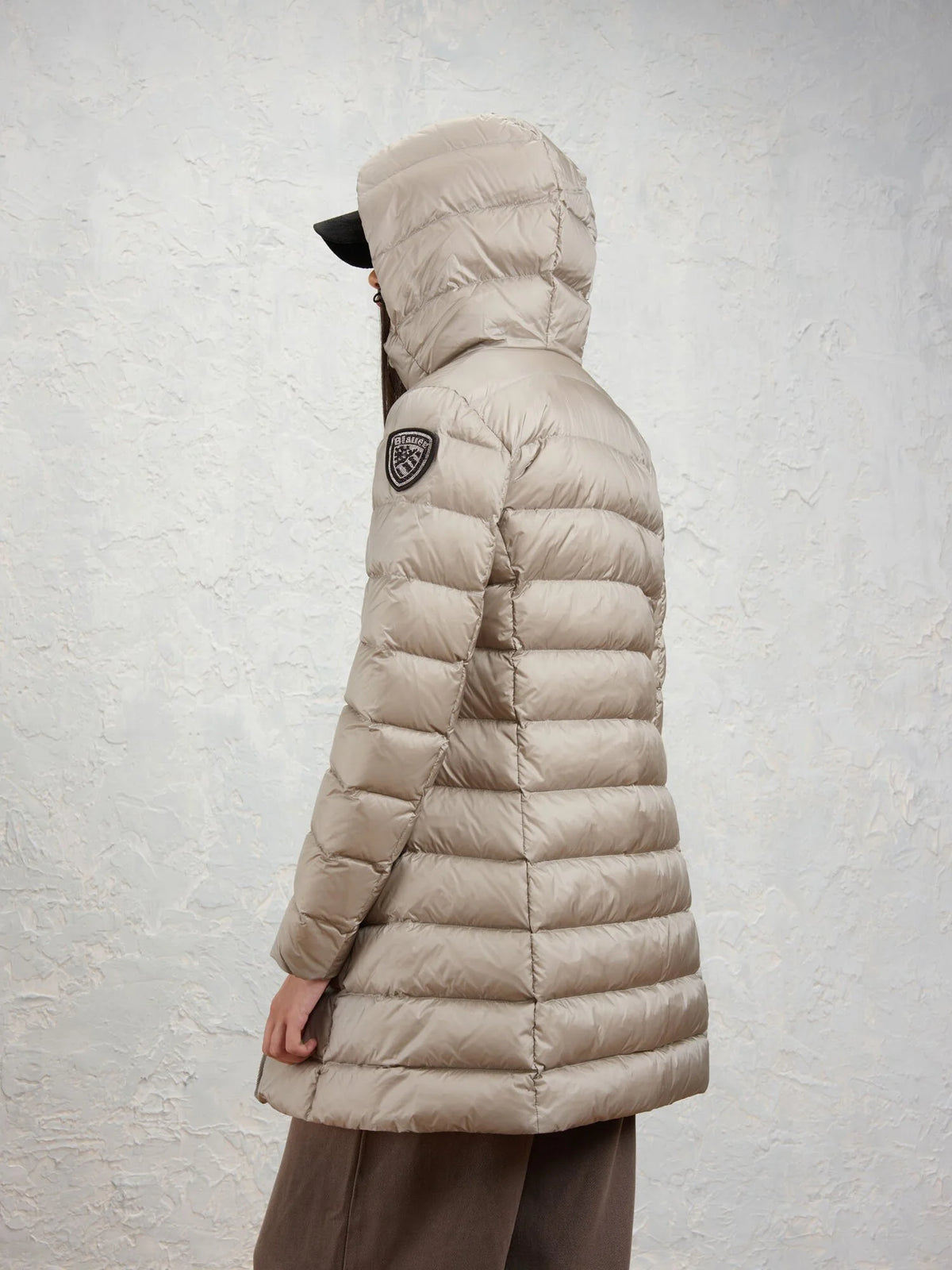Doudoune longue Blauer Agnes — Gris brume — vue 4