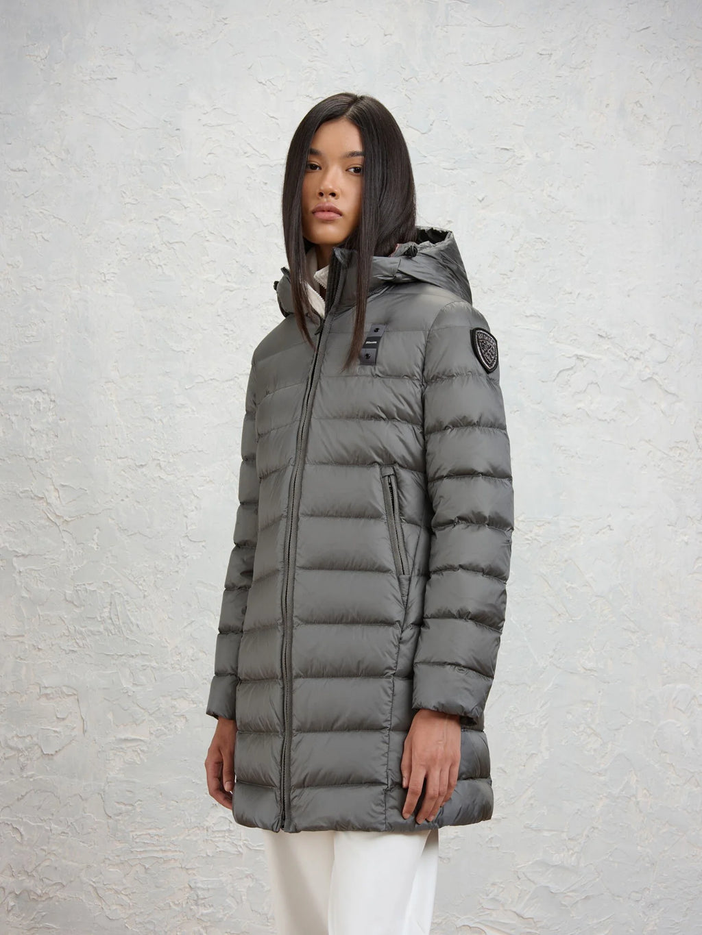 Doudoune longue Blauer Agnes — Gris roche