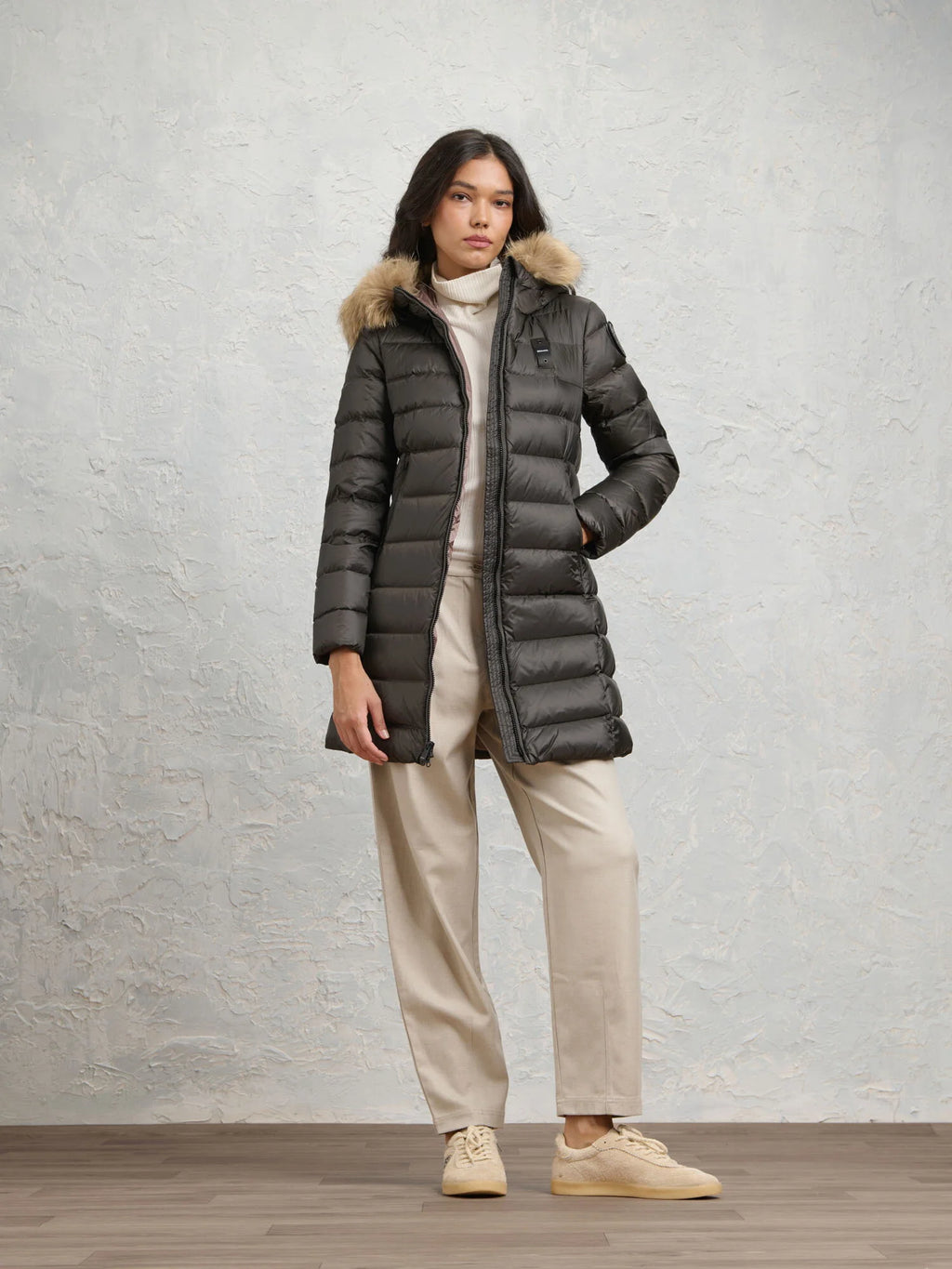 Doudoune longue Blauer Kristin — Tourbe — vue 3