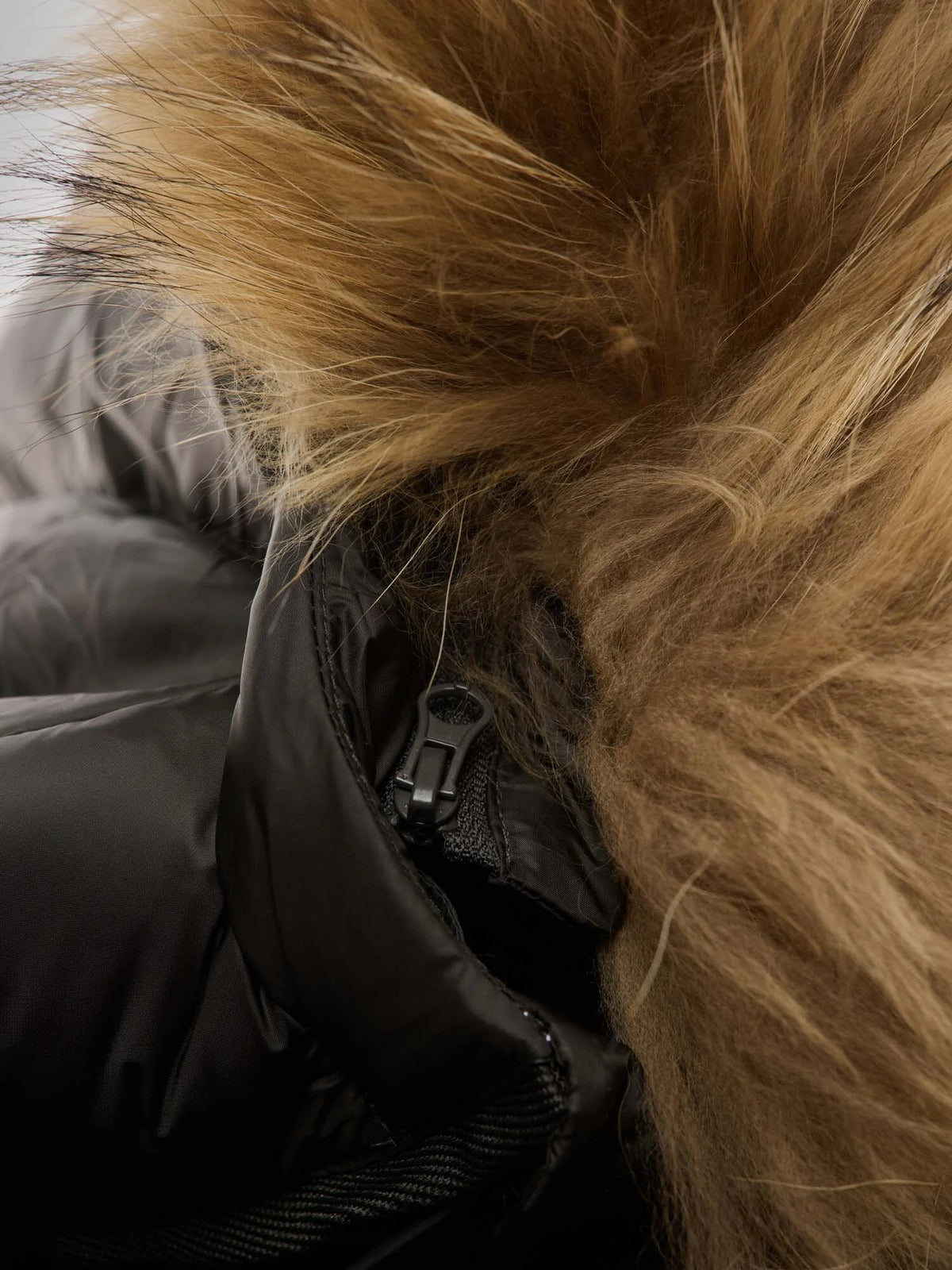 Blauer Kristin long down jacket — Peat — view 5