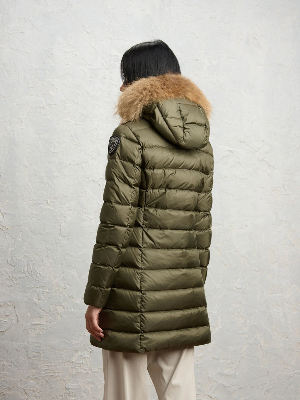Doudoune longue Blauer Kristin — Olive foncé — vue 4