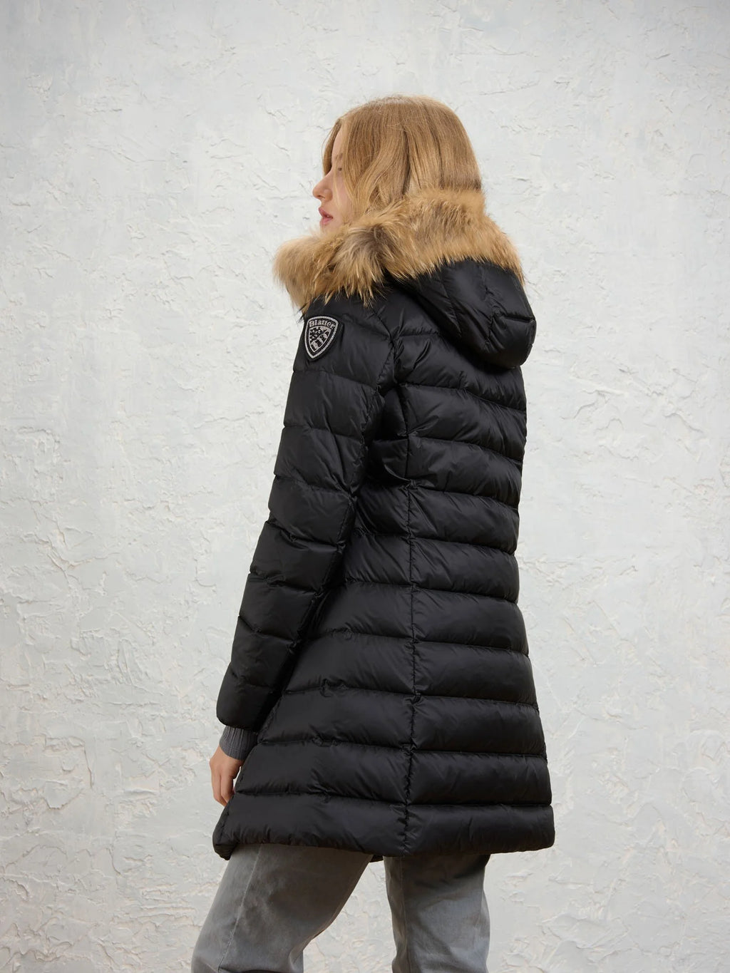 Piumino lungo Blauer Kristin — Nero — vista 4
