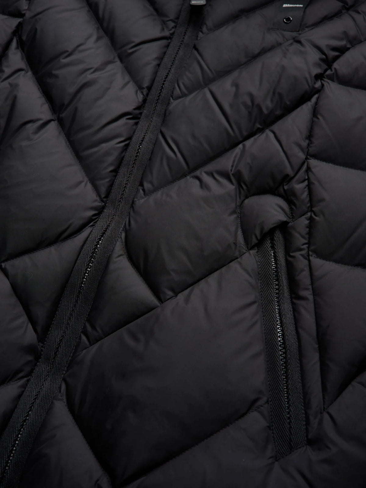 Blauer Althea long down jacket — Black — view 5