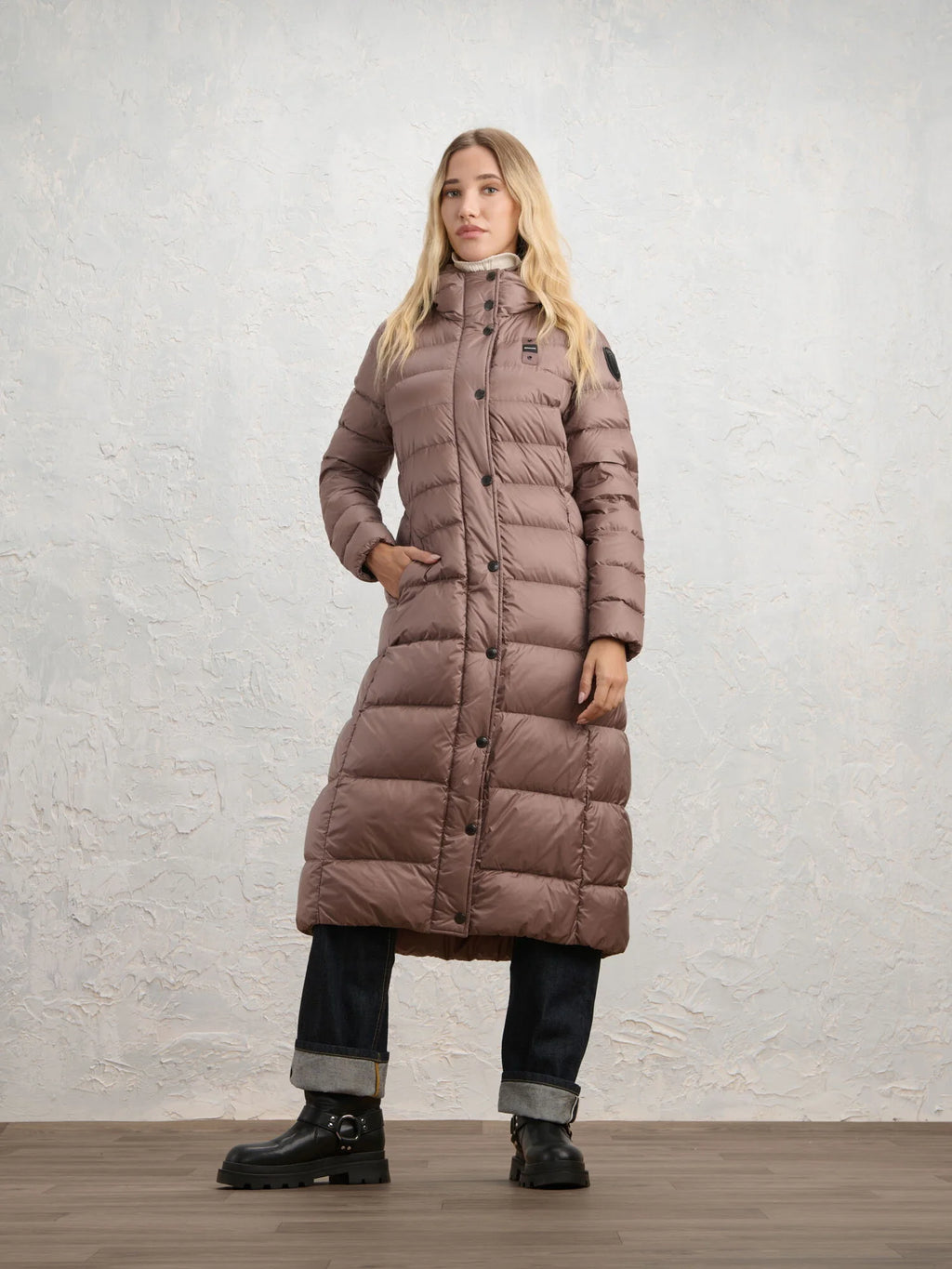Piumino lungo Blauer Anita — Marrone — vista 3