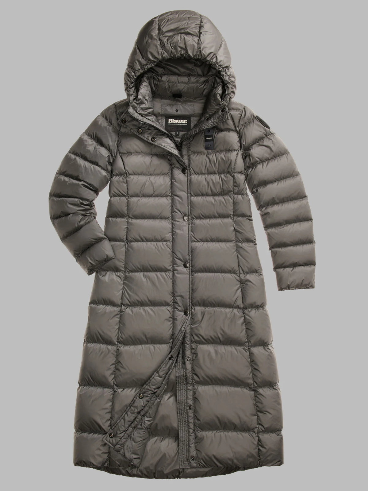 Piumino lungo Blauer Anita — Grigio roccia — vista 2