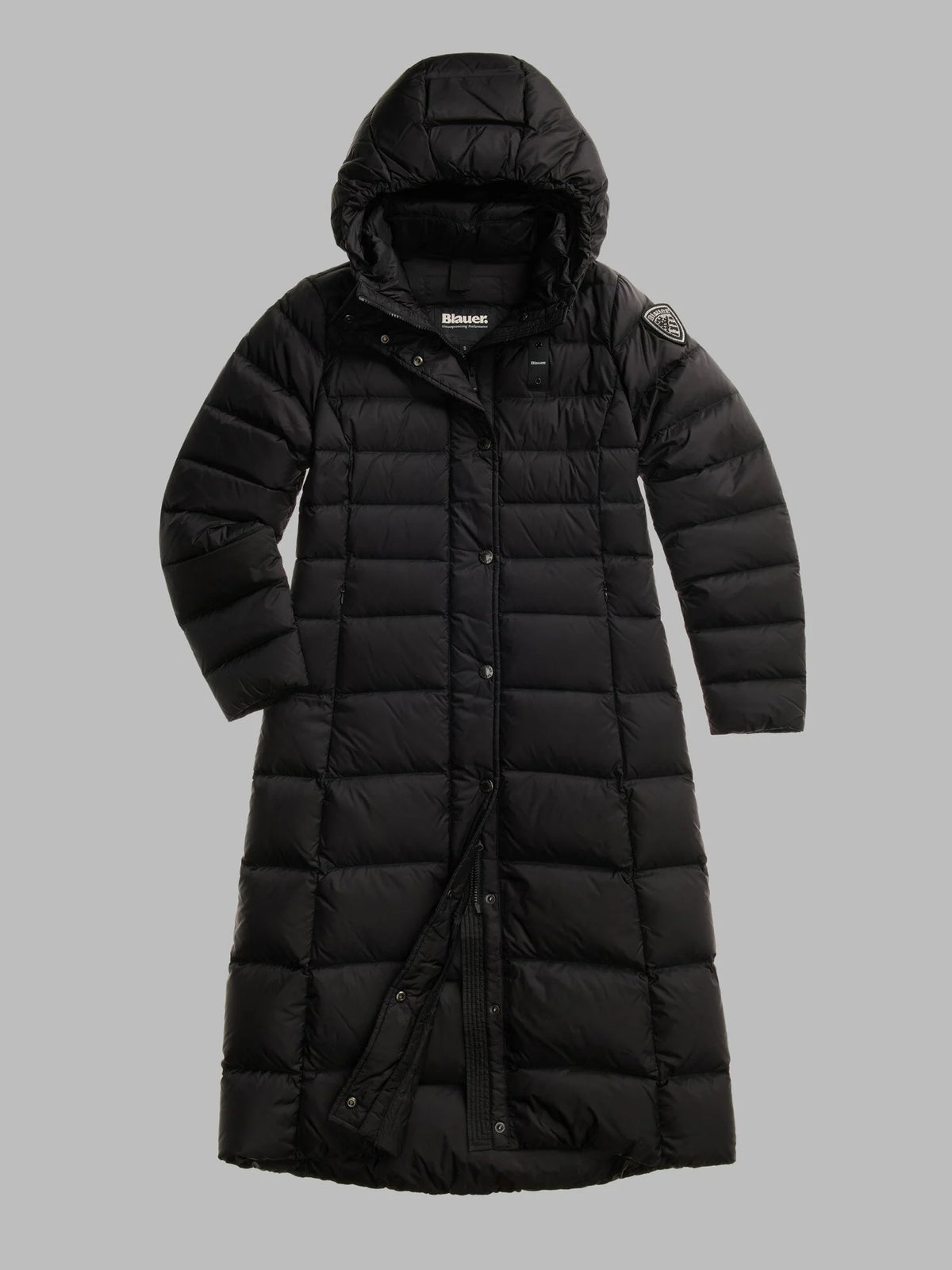 Blauer Anita long down jacket — Black — view 2
