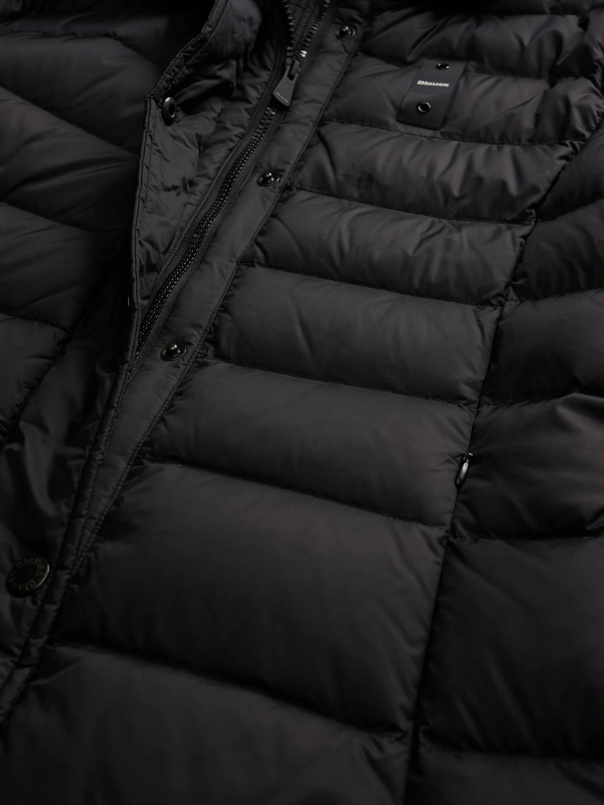 Blauer Anita long down jacket — Black — view 5