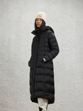 Blauer Anita long down jacket — Black