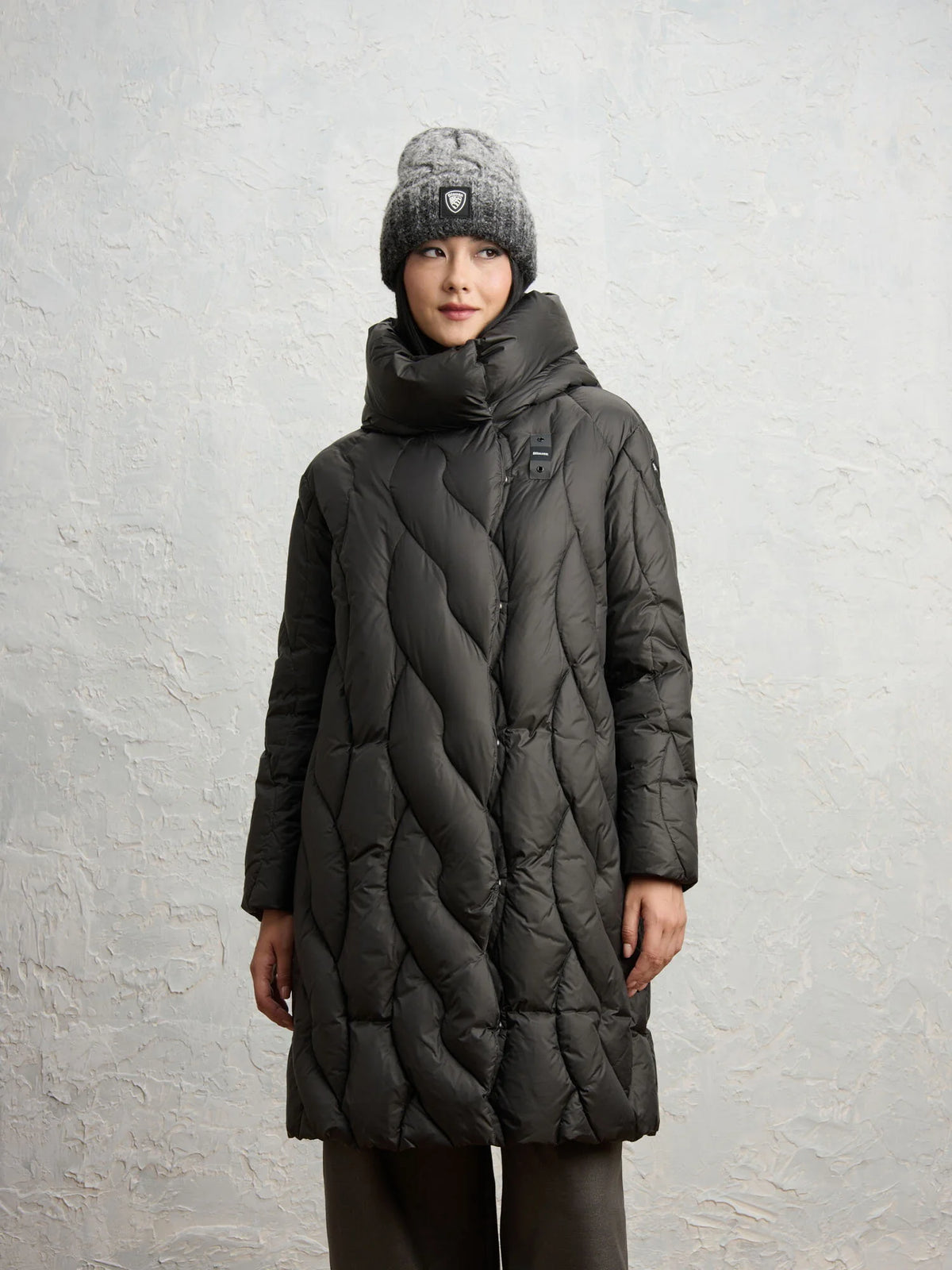Blauer Antwerp long down jacket — Peat