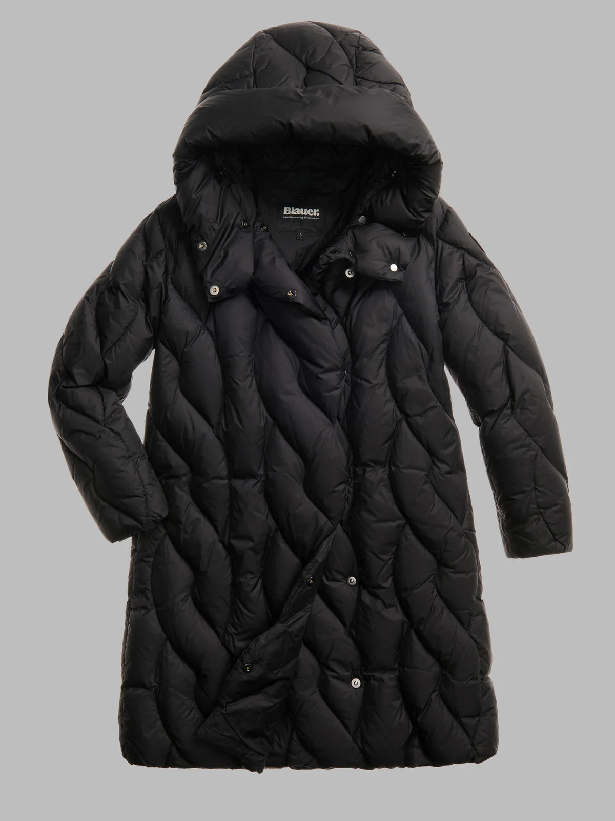 Piumino lungo Blauer Antwerp — Nero — vista 2
