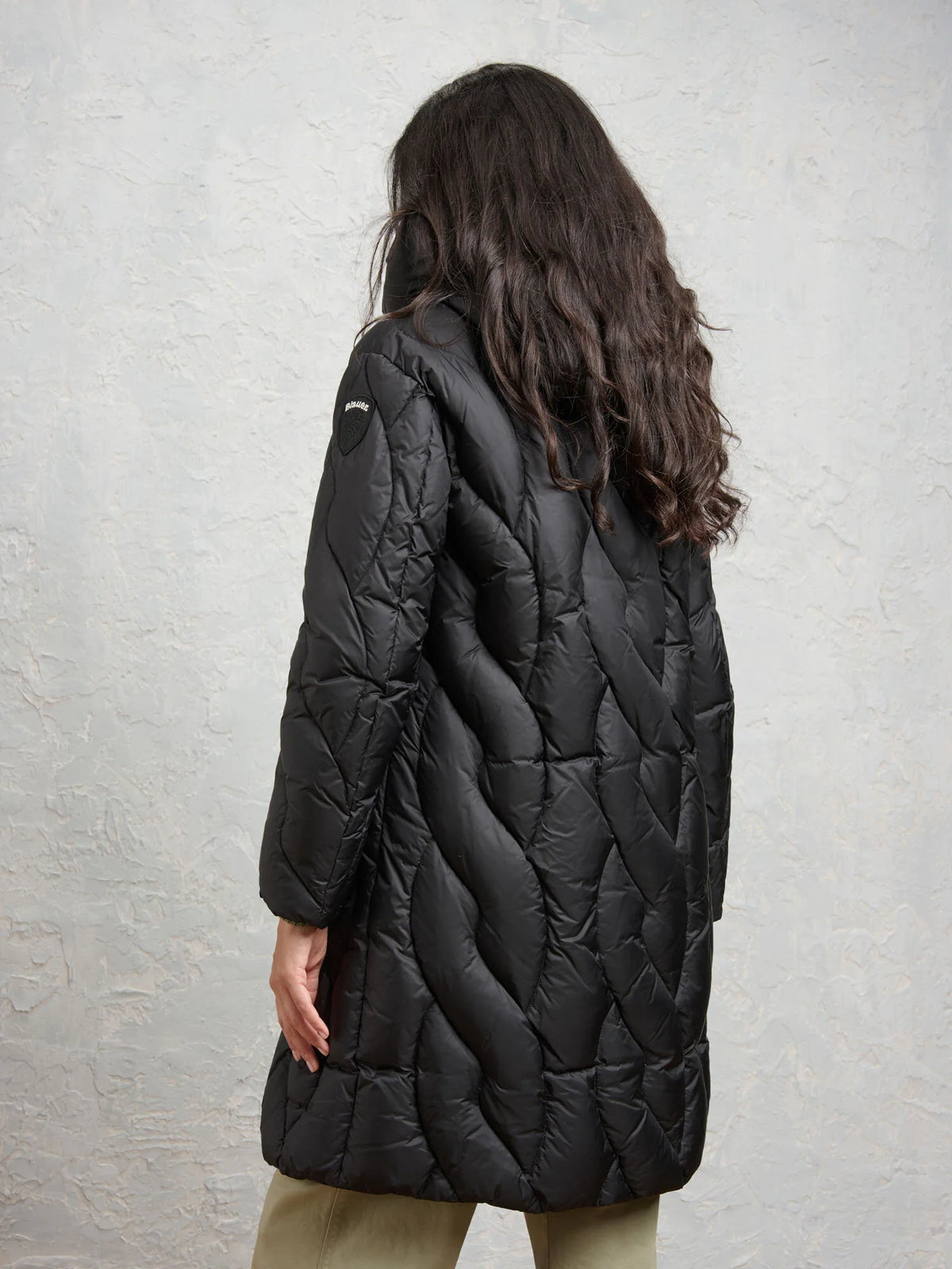 Piumino lungo Blauer Antwerp — Nero — vista 4