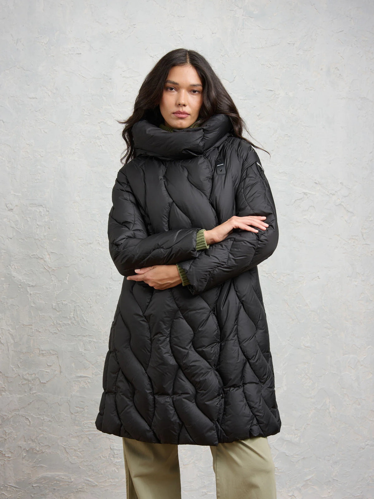 Piumino lungo Blauer Antwerp — Nero