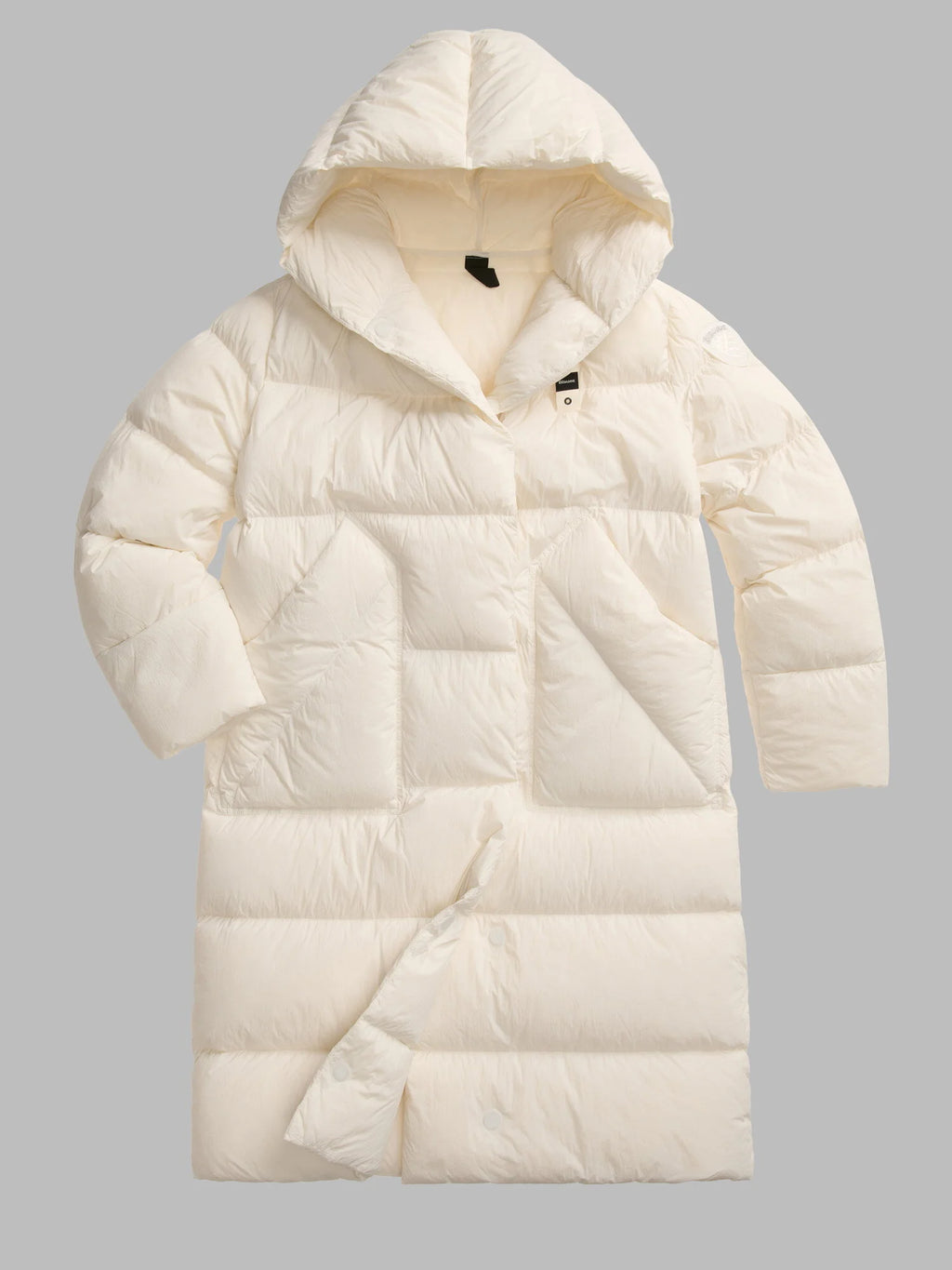 Blauer Ruth long down jacket — White — view 2