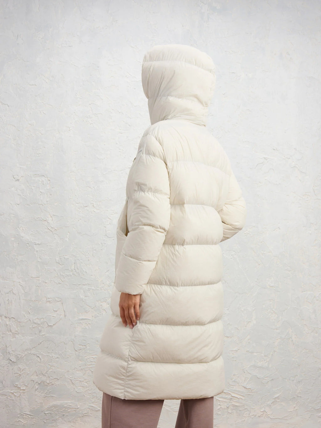 Blauer Ruth long down jacket — White — view 4