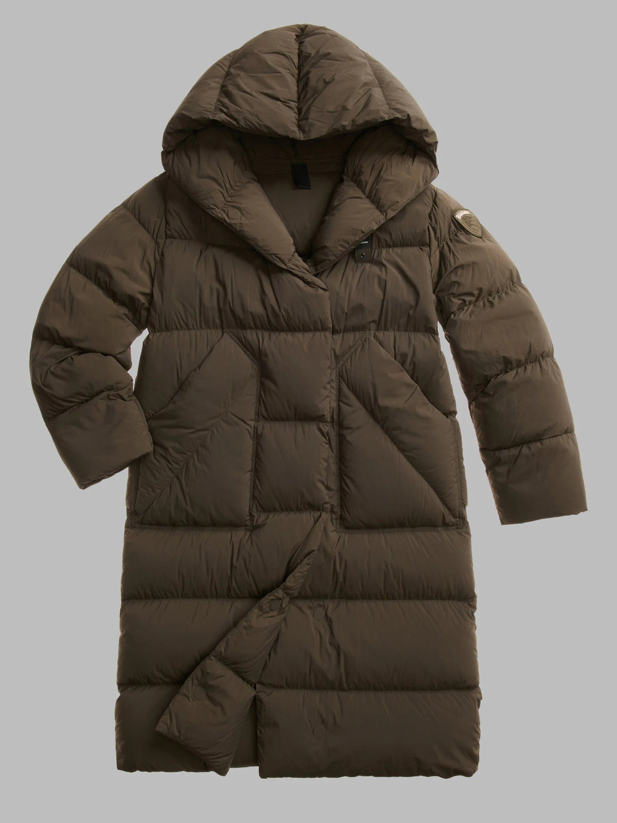 Piumino lungo Blauer Ruth — Marrone scuro — vista 2