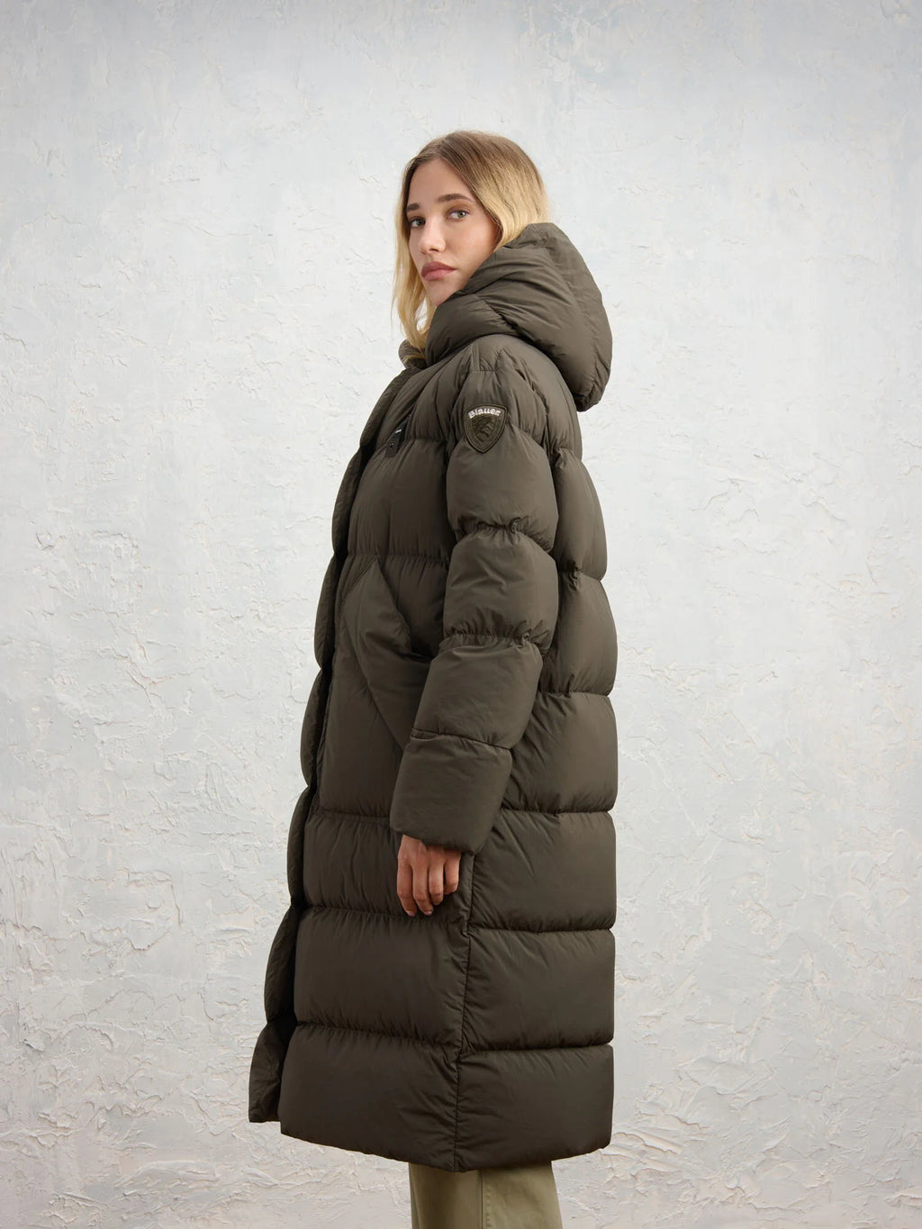 Piumino lungo Blauer Ruth — Marrone scuro — vista 4