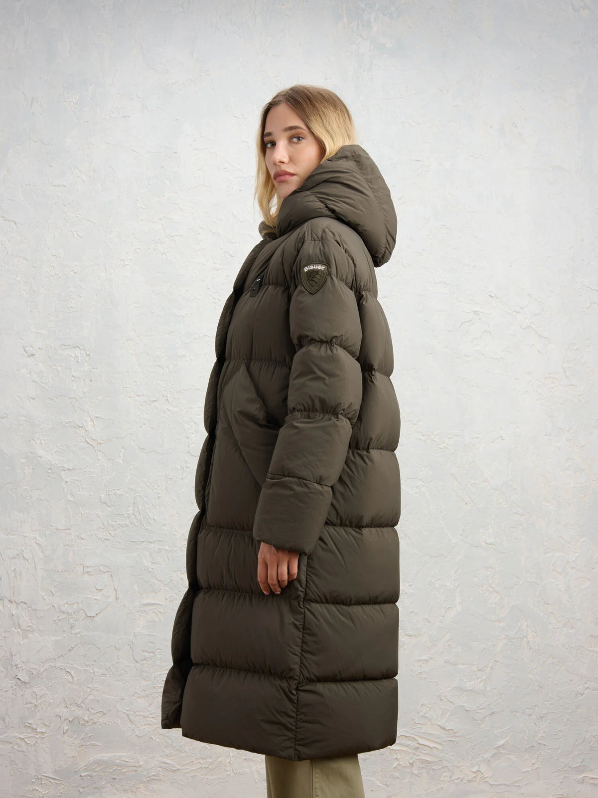 Piumino lungo Blauer Ruth — Marrone scuro — vista 4