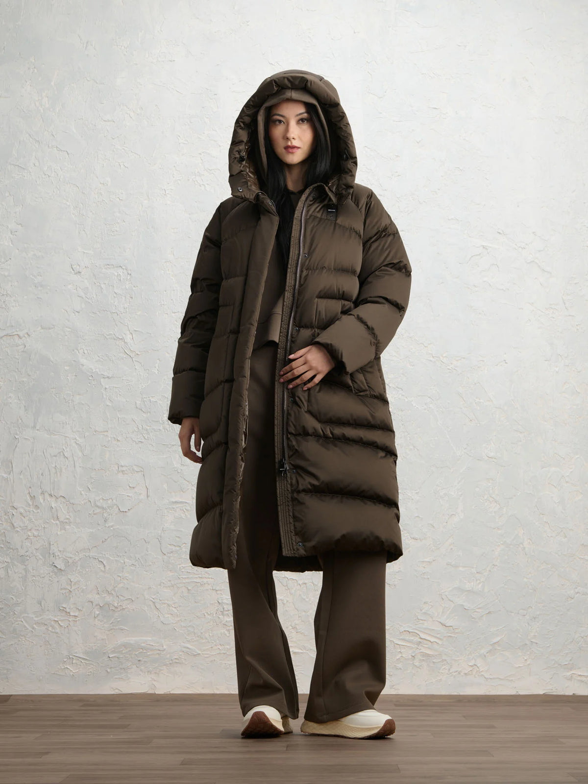 Blauer Kinsale long down jacket — Dark brown — view 3