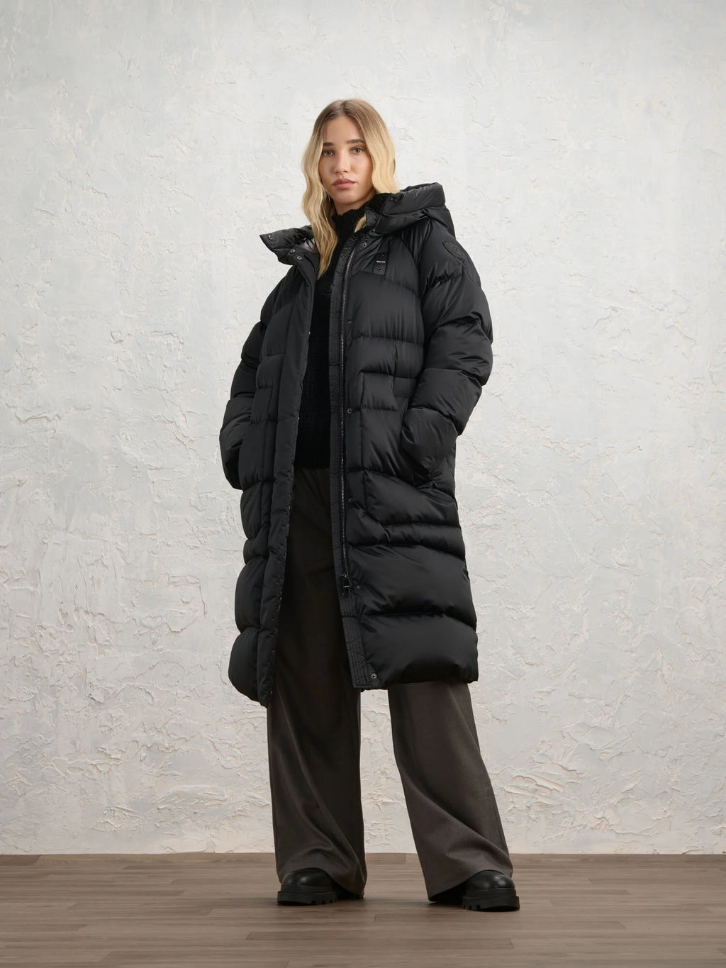 Piumino lungo Blauer Kinsale — Nero — vista 3