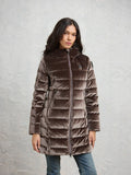 Blauer Velly Long long down jacket — Brown