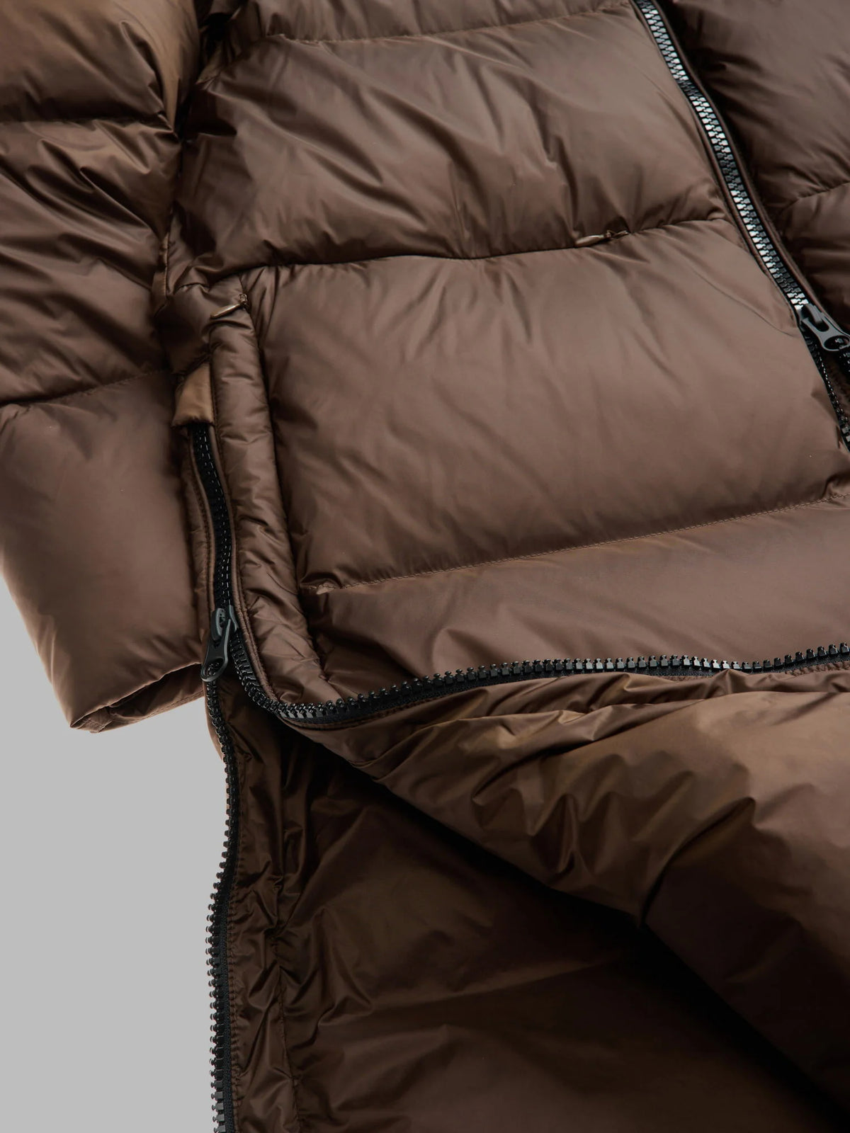 Blauer Celia long down jacket — Brown — view 5