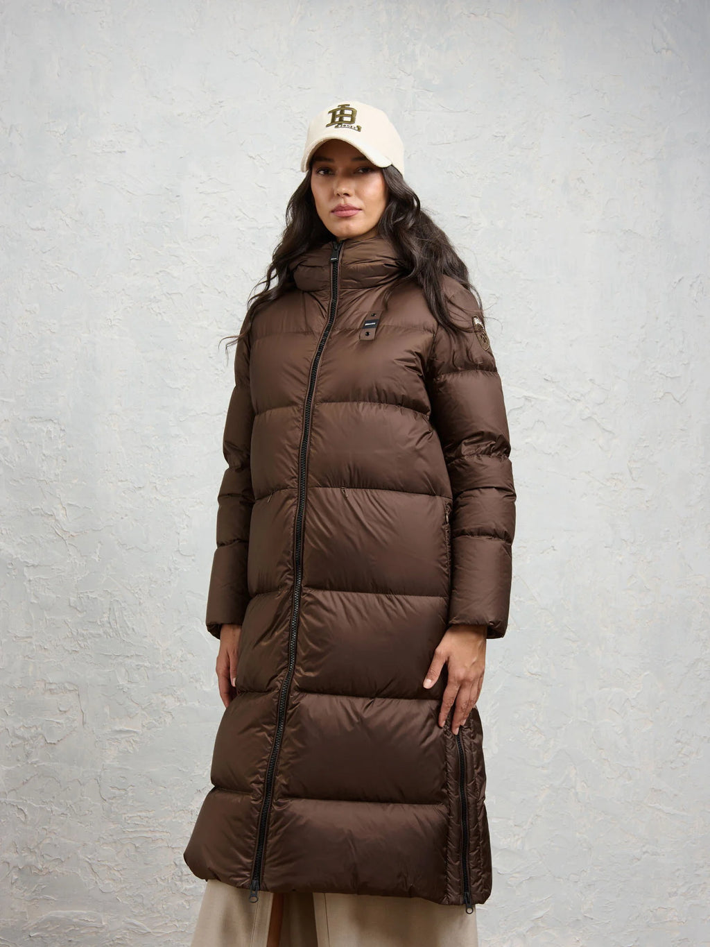 Doudoune longue Blauer Celia — Marron