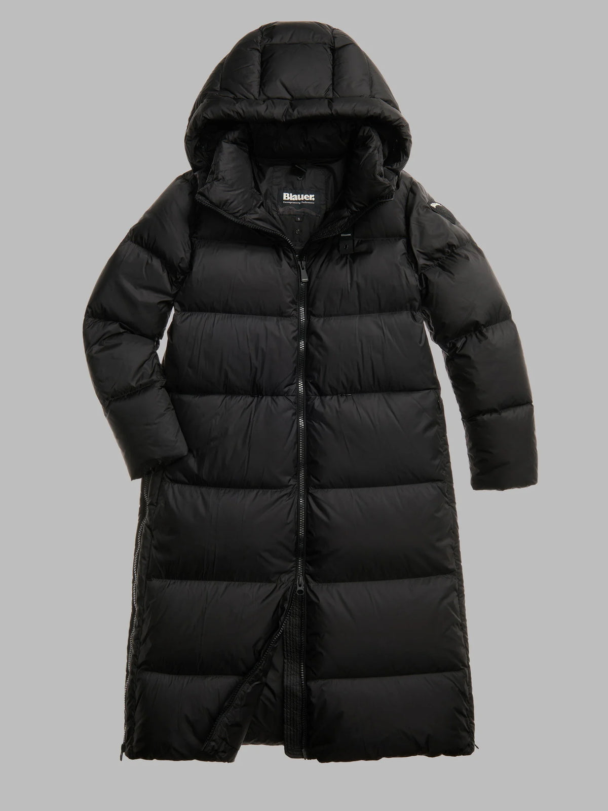 Blauer Celia long down jacket — Black — view 2