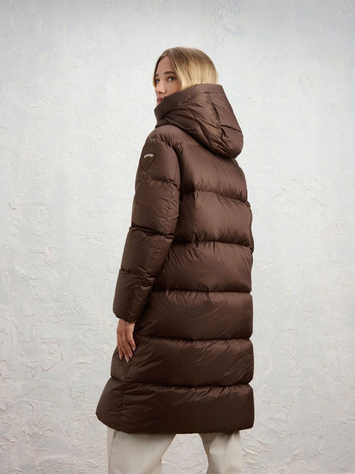Piumino lungo Blauer Lena — Marrone — vista 4