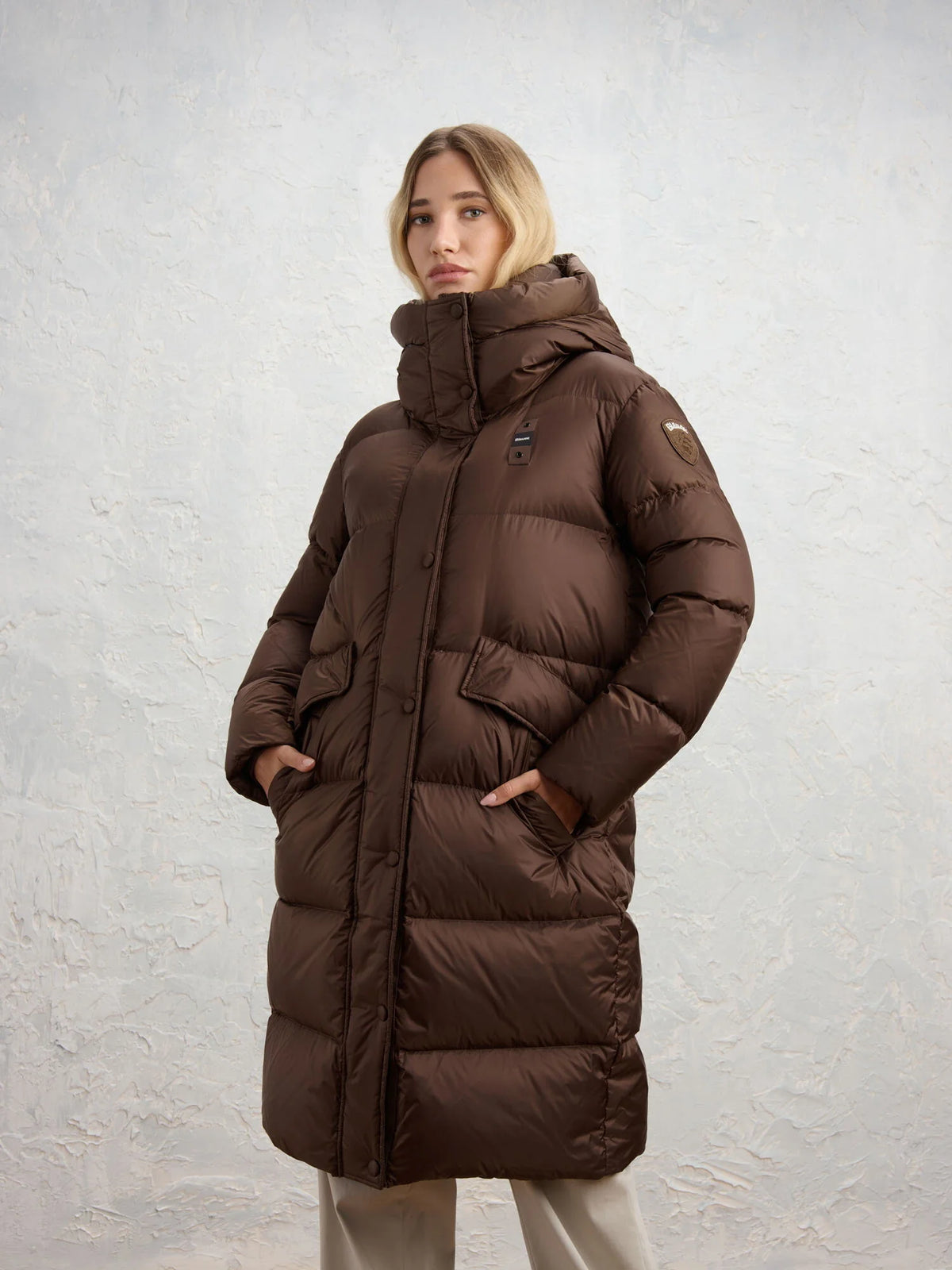 Piumino lungo Blauer Lena — Marrone