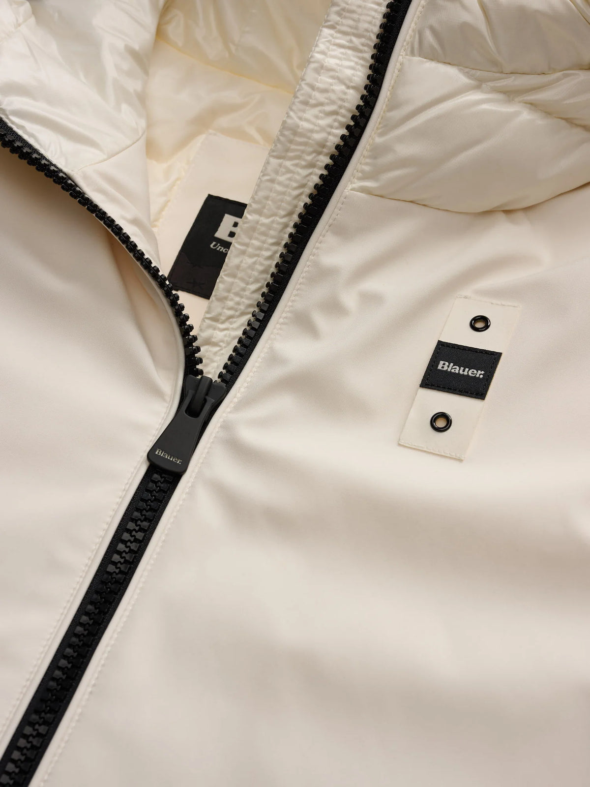Blauer Sawyer long down jacket — White — view 5