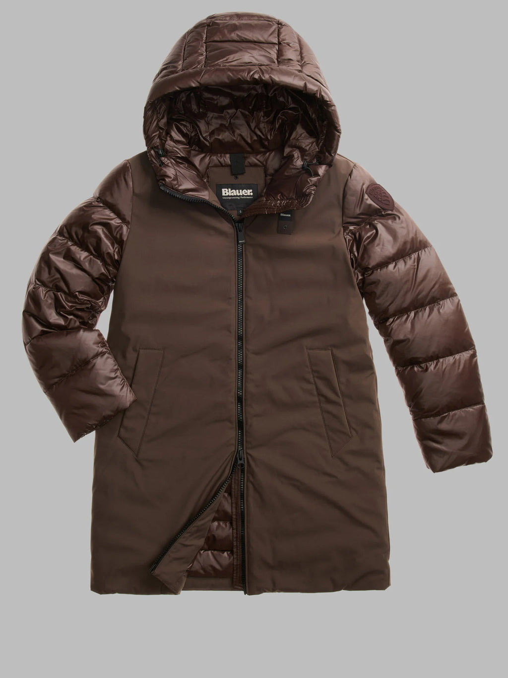 Piumino lungo Blauer Sawyer — Marrone — vista 2