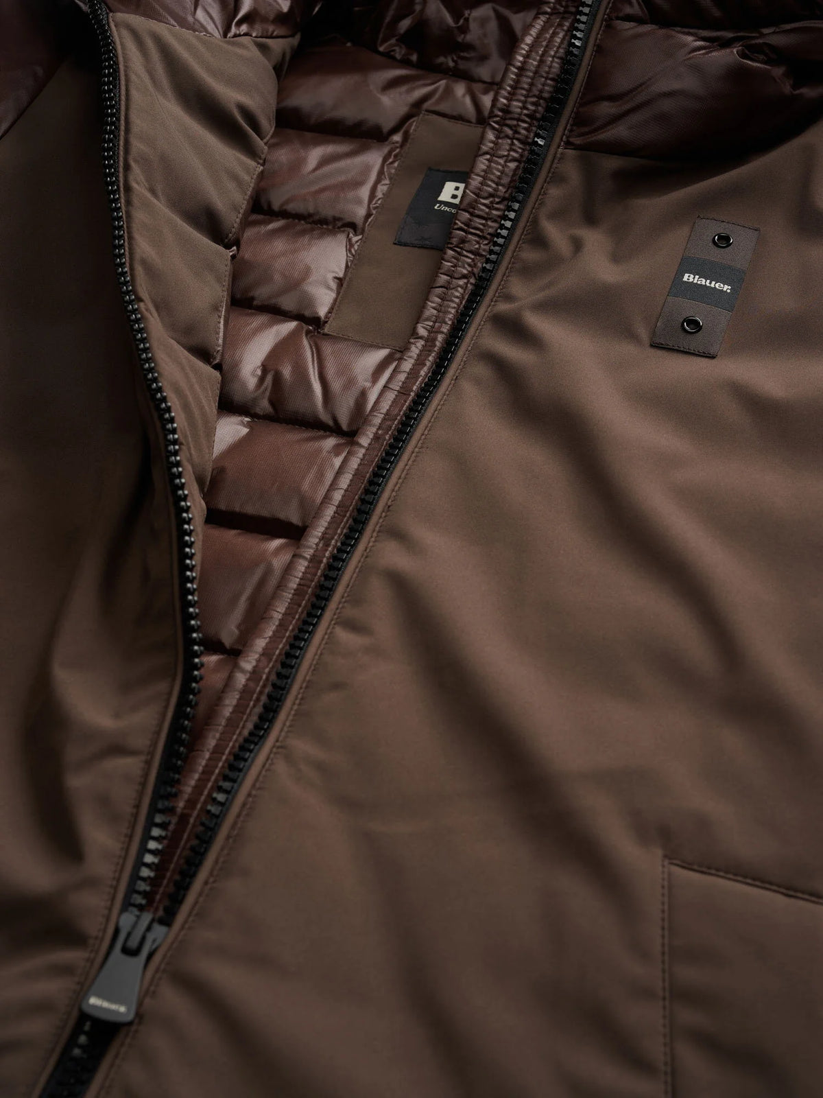 Piumino lungo Blauer Sawyer — Marrone — vista 5